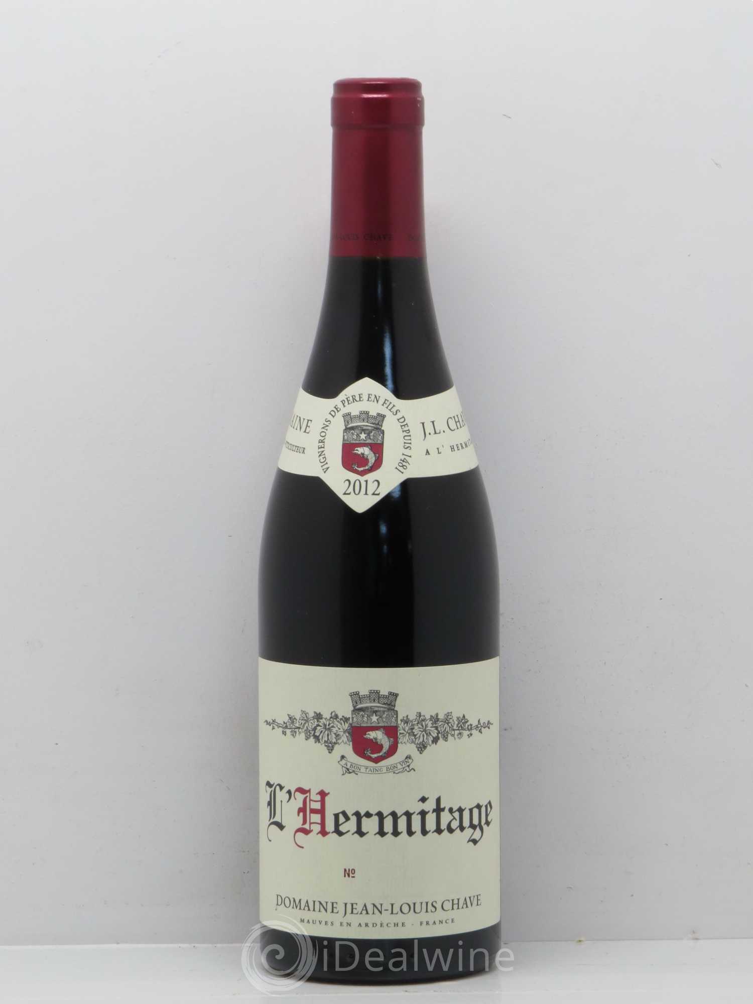 Hermitage Jean-Louis Chave 2012 - Lot de 1 bouteille - 0