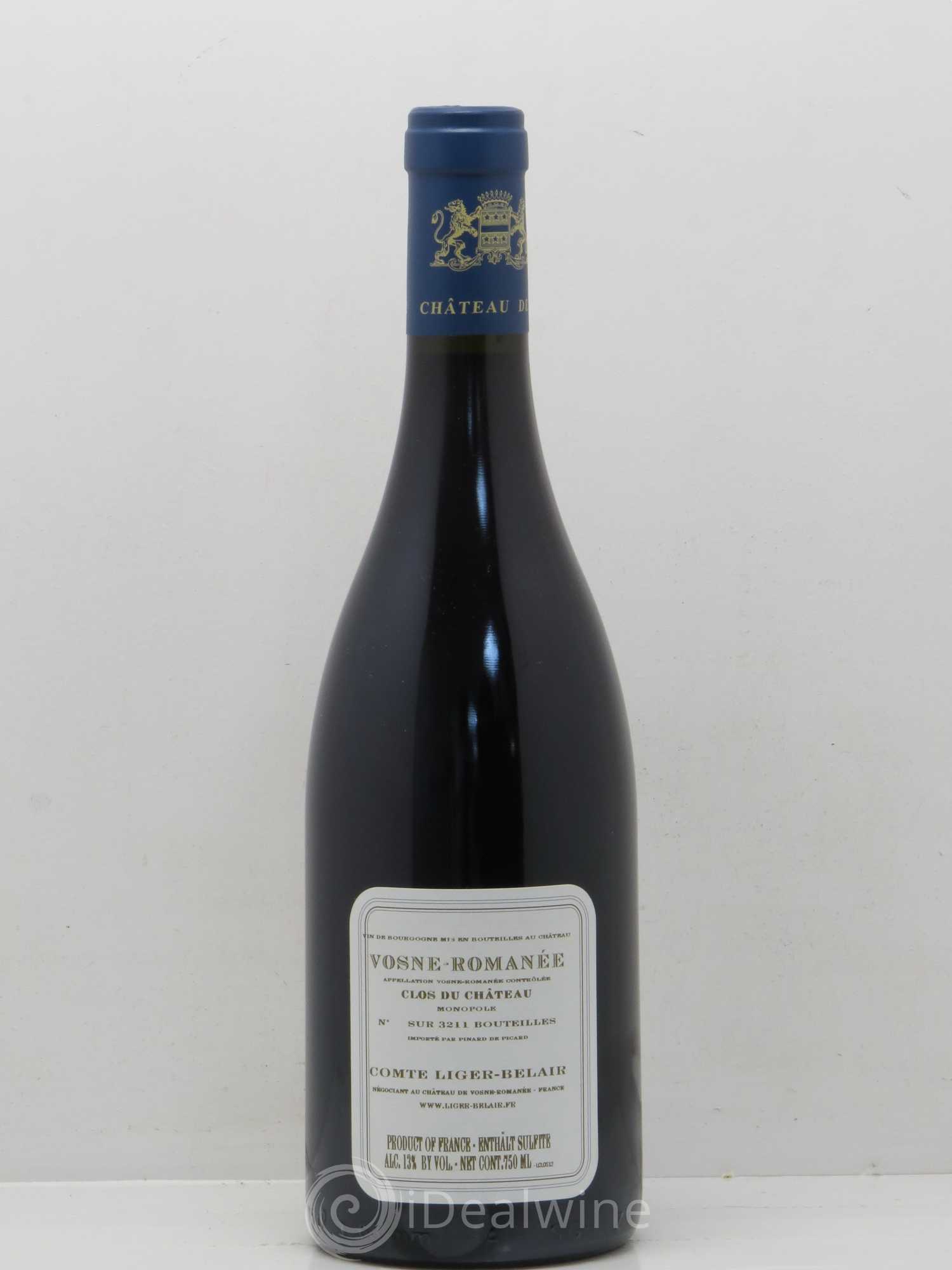 Vosne-Romanée Clos du Château Comte Liger-Belair (Domaine du) 2012 - Lot de 1 bouteille - 1