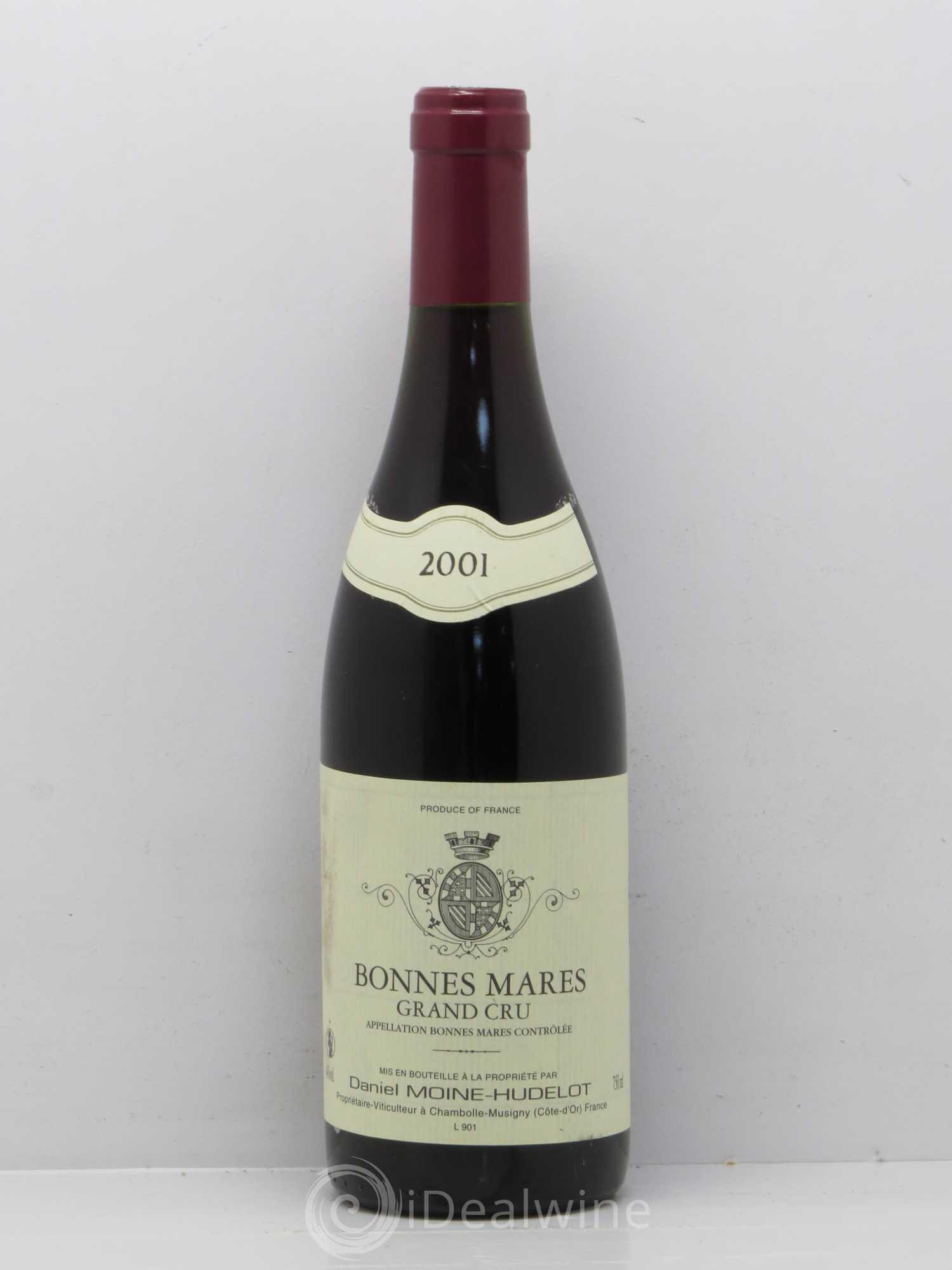 Bonnes-Mares Grand Cru Moine-Hudelot (Domaine) 2001 - Lot de 1 bouteille - 0