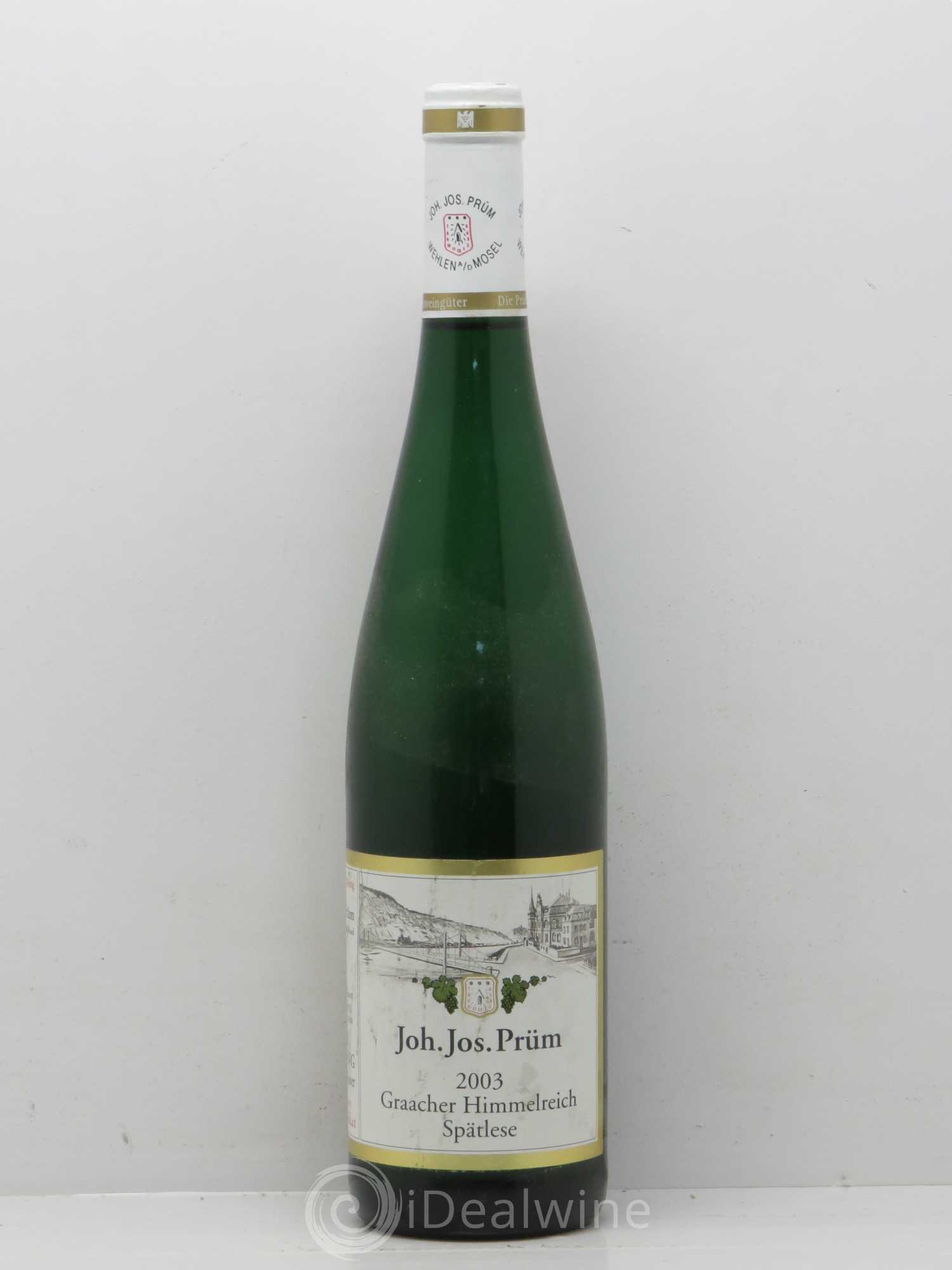 Allemagne Rheingau Graacher Himmelreich Riesling Spätlese Joh. Jos. Prüm 2003 - Posten von 1 Flasche - 0