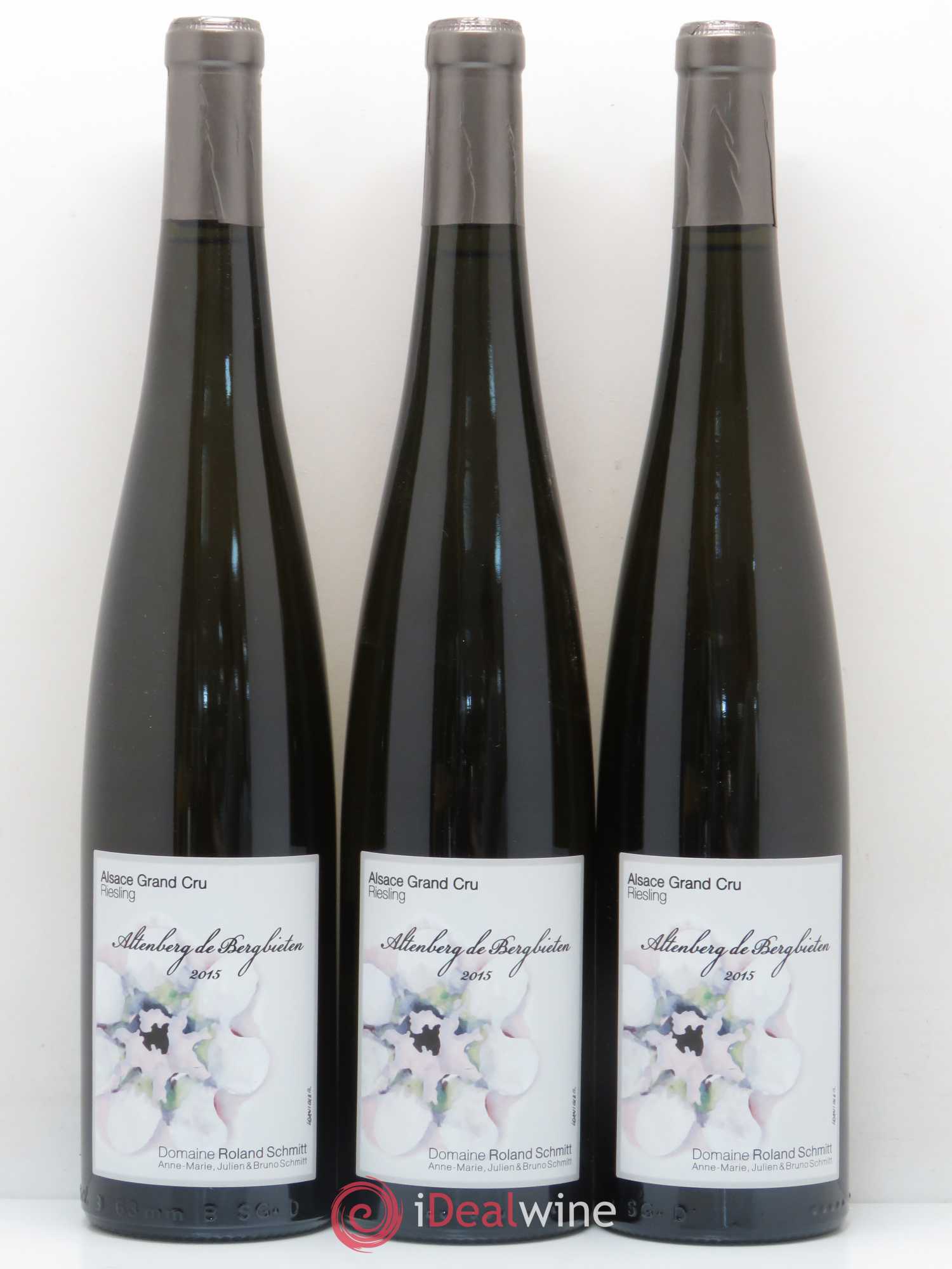 Riesling Grand Cru Altenberg De Bergbieten Roland Schmitt 2015 - Lot de 3 bouteilles - 0