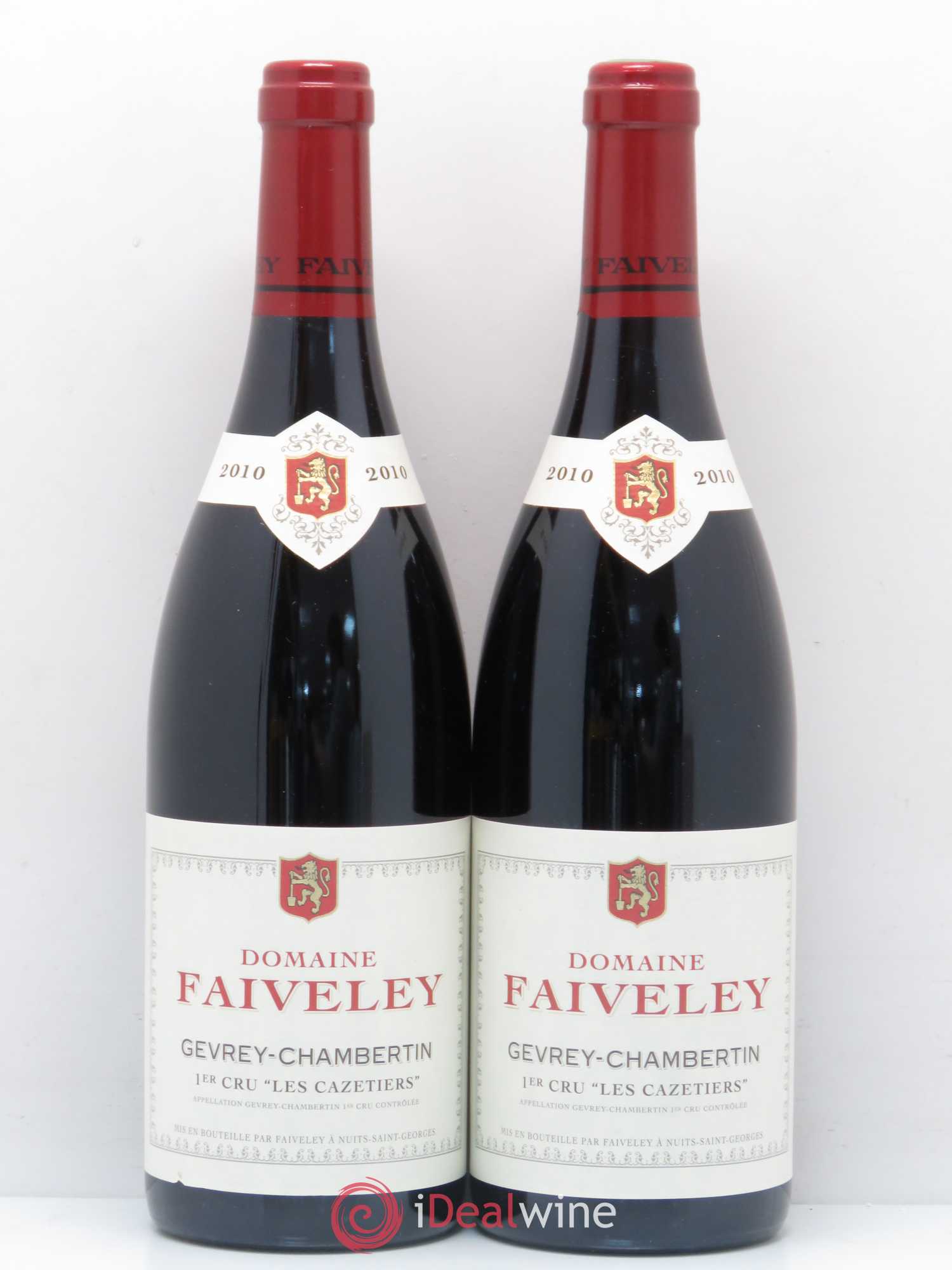 Gevrey-Chambertin 1er Cru Les Cazetiers Faiveley 2010 - Lot de 2 bouteilles - 0