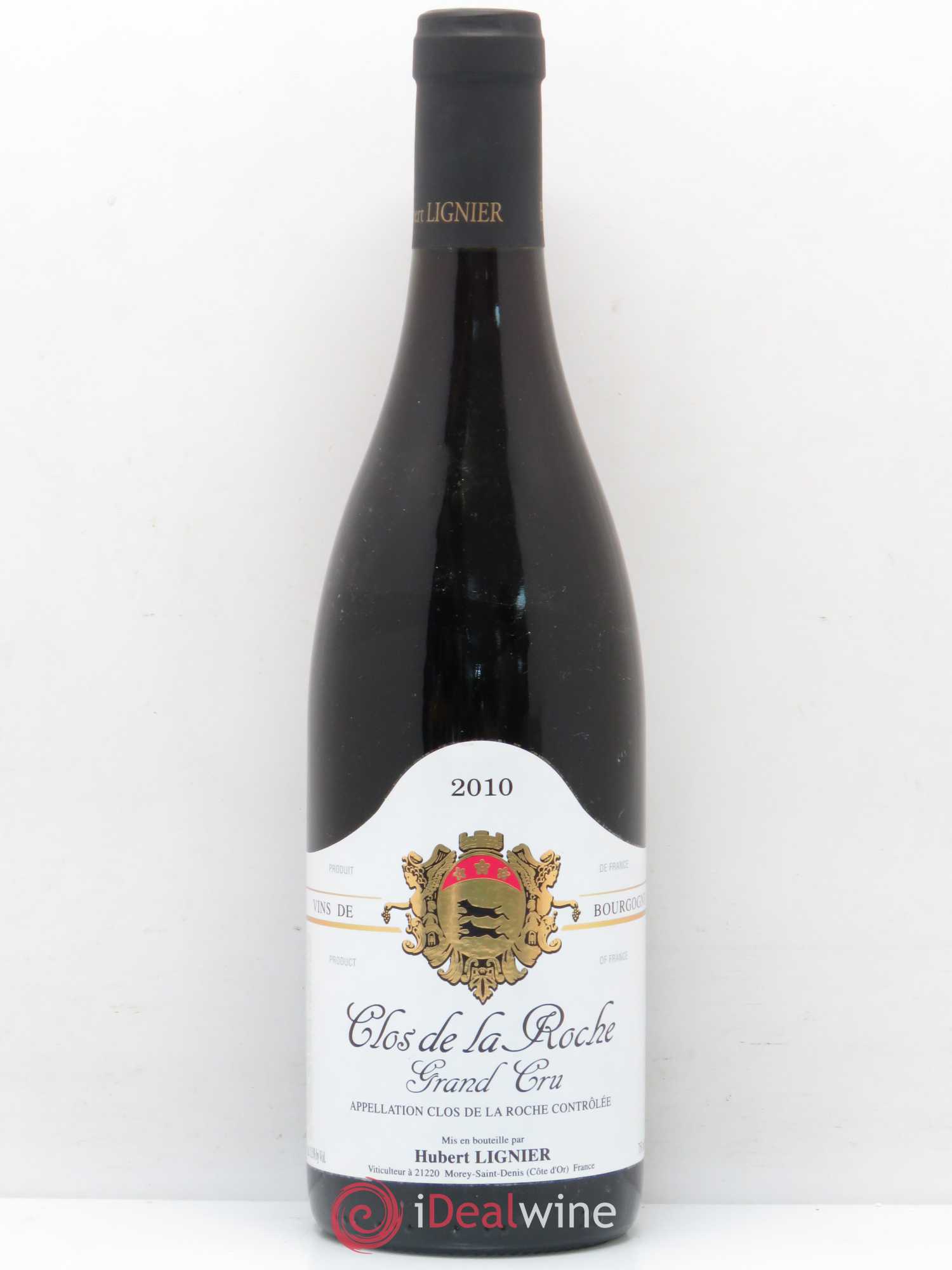 Clos de la Roche Grand Cru Hubert Lignier (Domaine) 2010 - Lot de 1 bouteille - 0