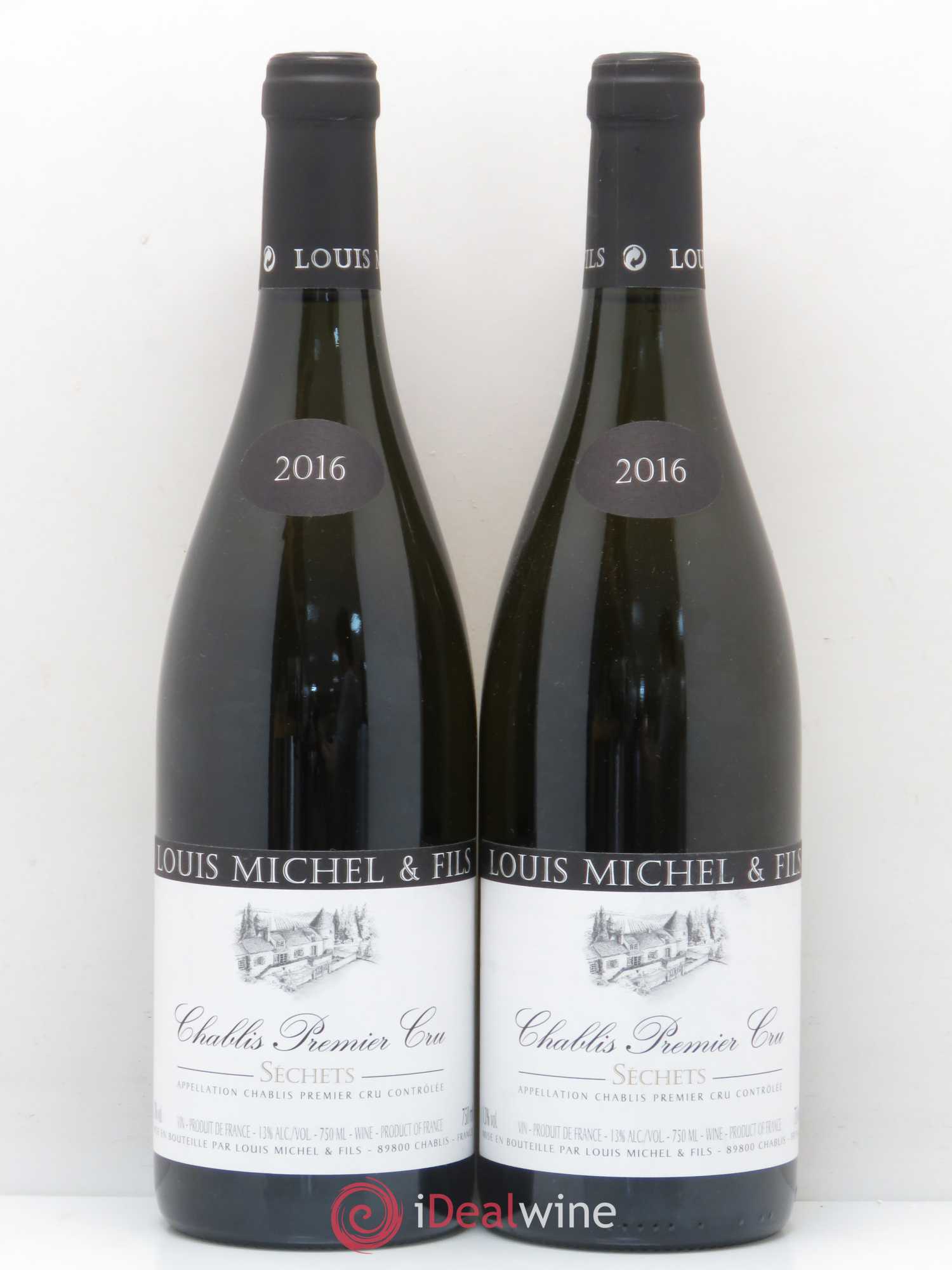 Chablis 1er Cru Séchets Louis Michel et Fils 2016 - Lot de 2 bouteilles - 0
