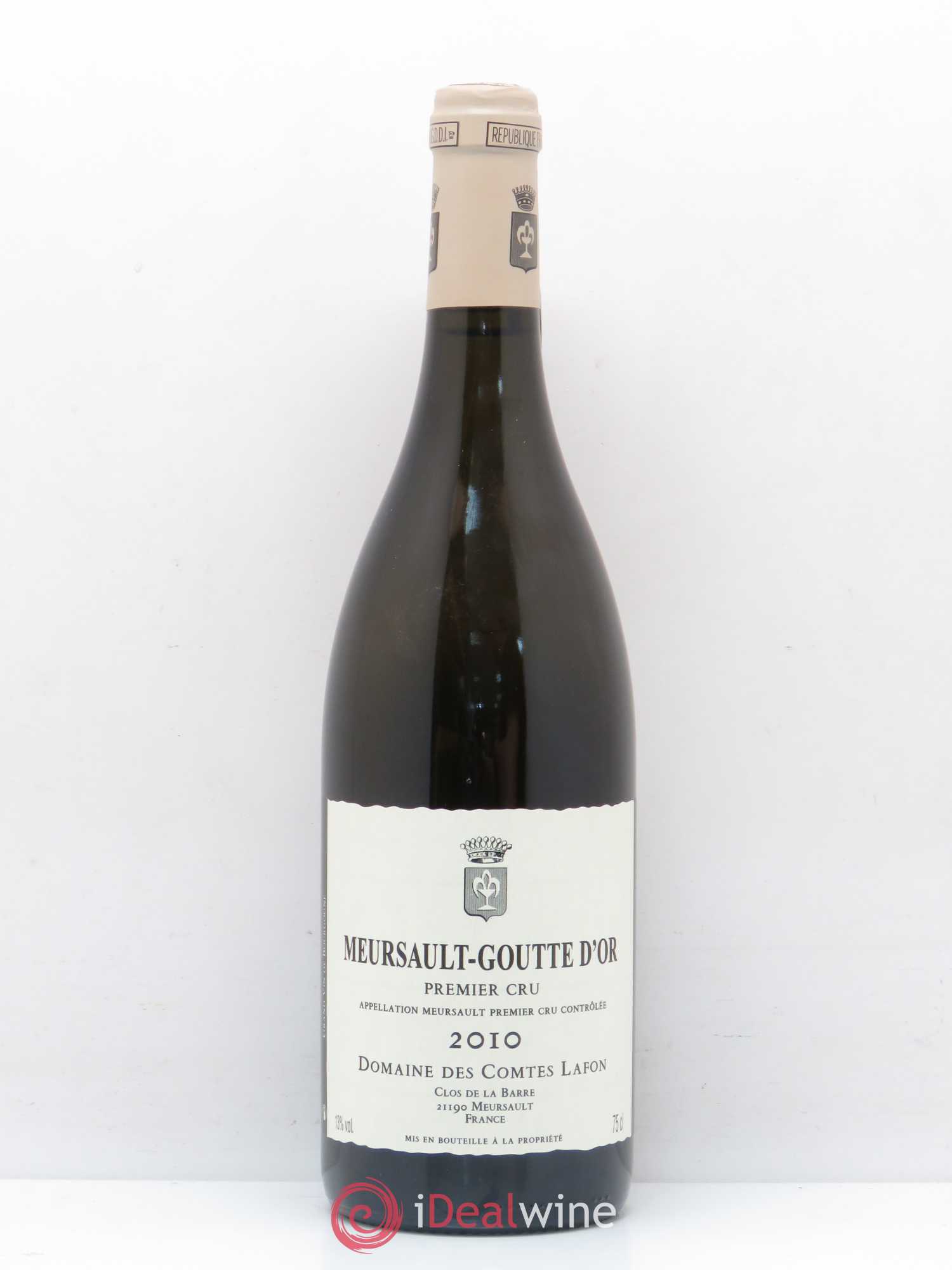Meursault 1er Cru Goutte d'Or Comtes Lafon (Domaine des) 2010 - Lot de 1 bouteille - 0