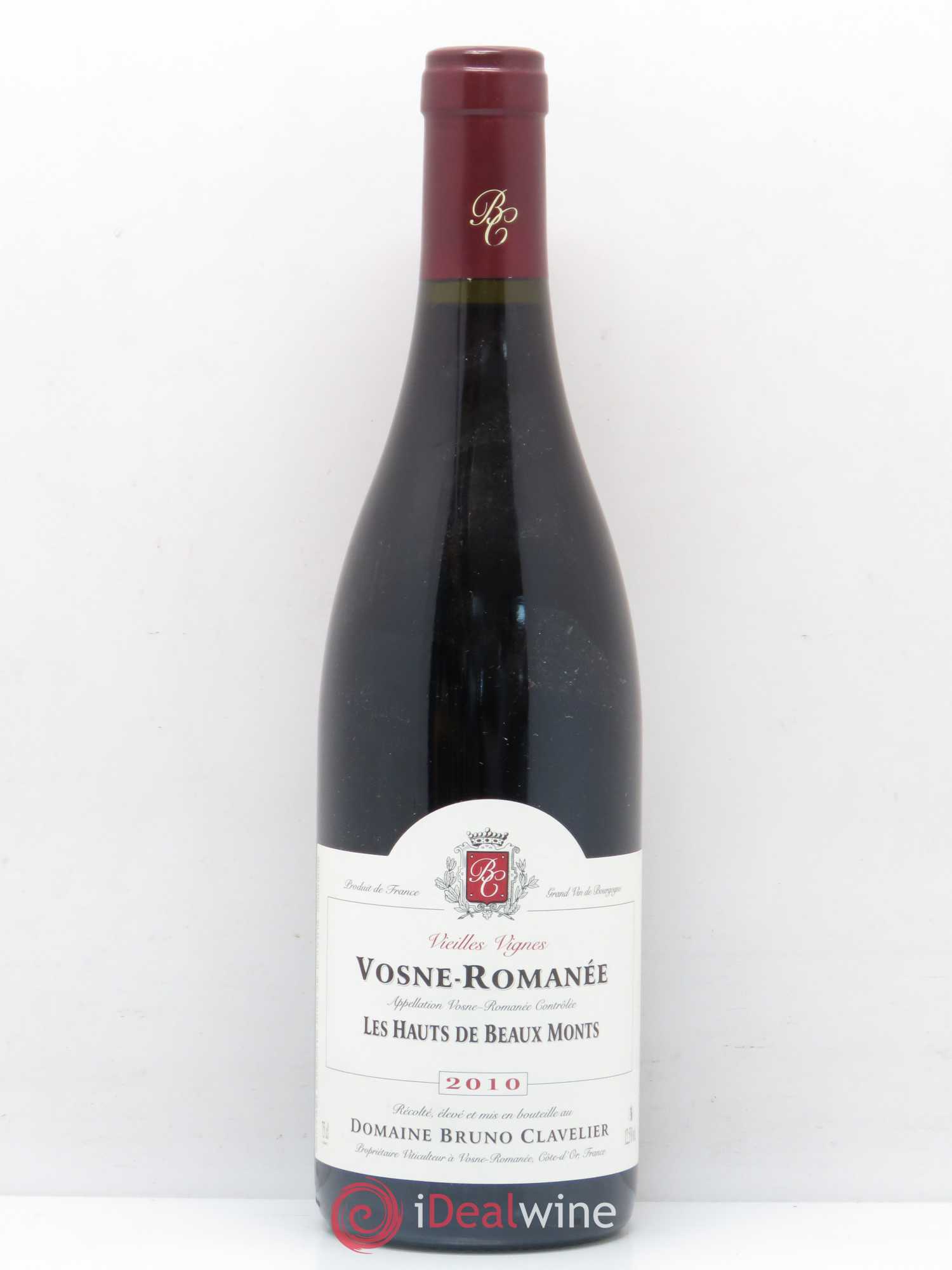 Vosne-Romanée 1er Cru Les Hauts de Beaux Monts Bruno Clavelier 2010 - Posten von 1 Flasche - 0