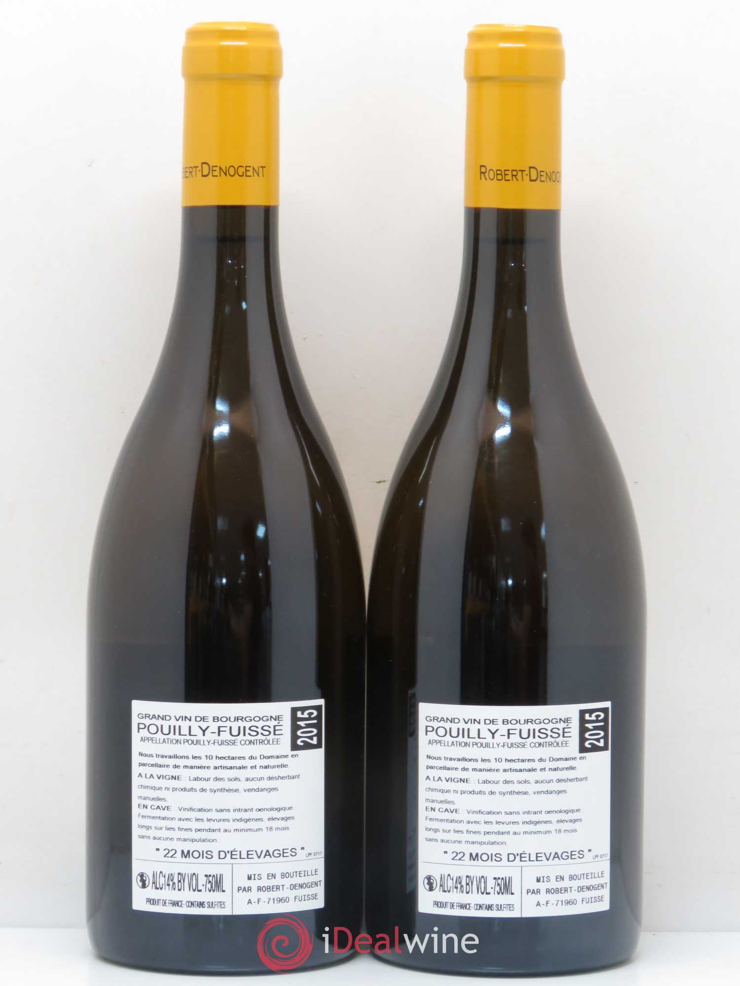 Pouilly-Fuissé Les Cras Denogent 2015 - Posten von 2 Flaschen - 1