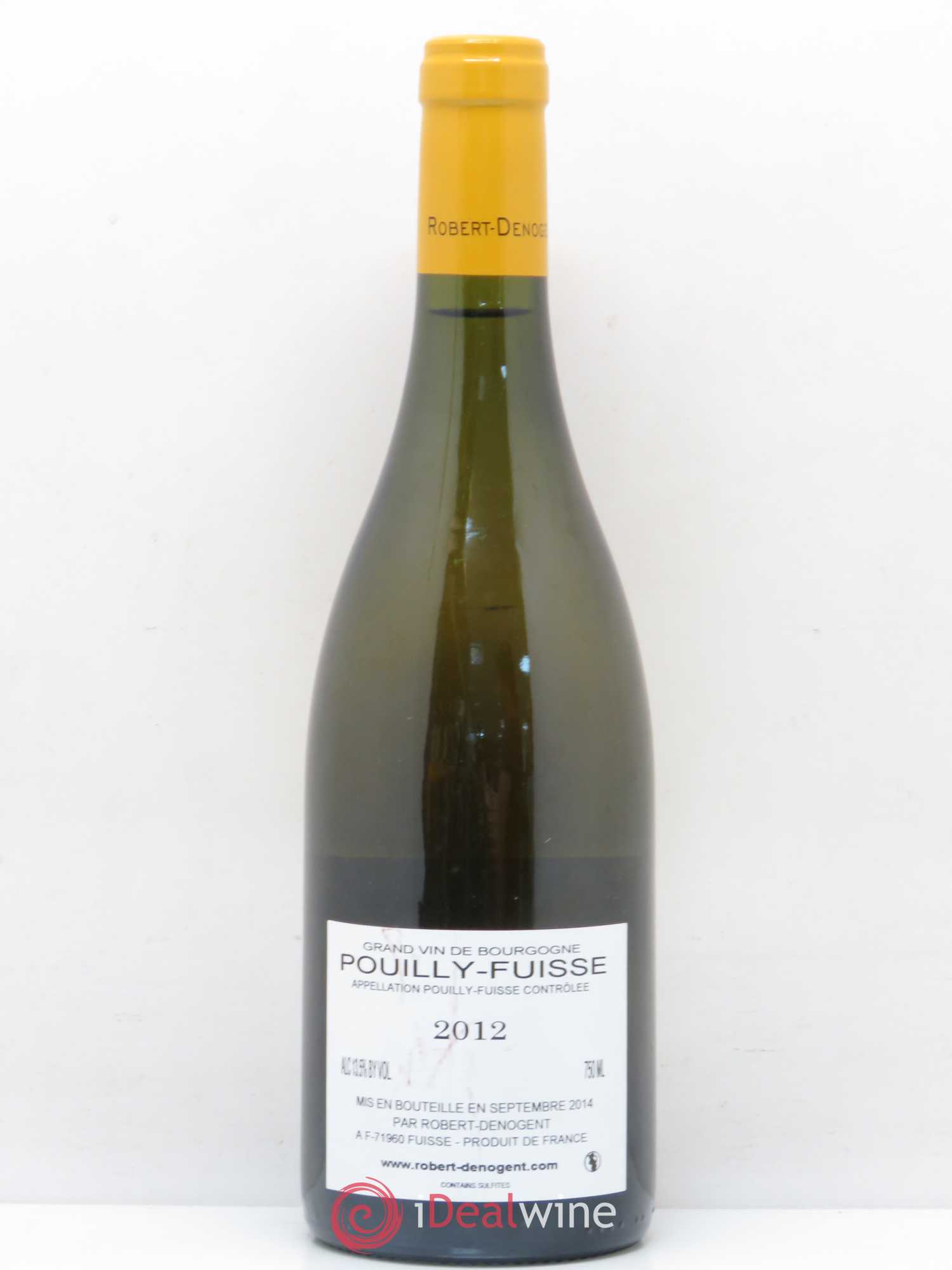 Pouilly-Fuissé Les Carrons Vieilles Vignes Robert Denogent (Domaine) 2012 - Lot de 1 bouteille - 1