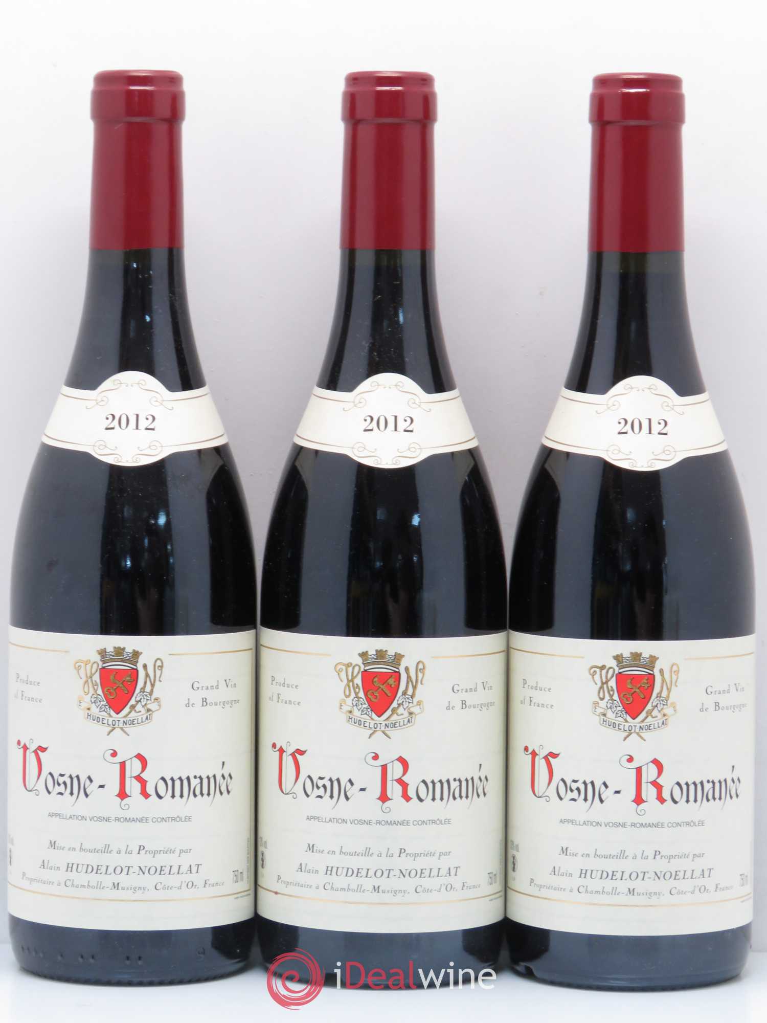 Vosne-Romanée Hudelot-Noëllat 2012 - Lot de 3 bouteilles - 0
