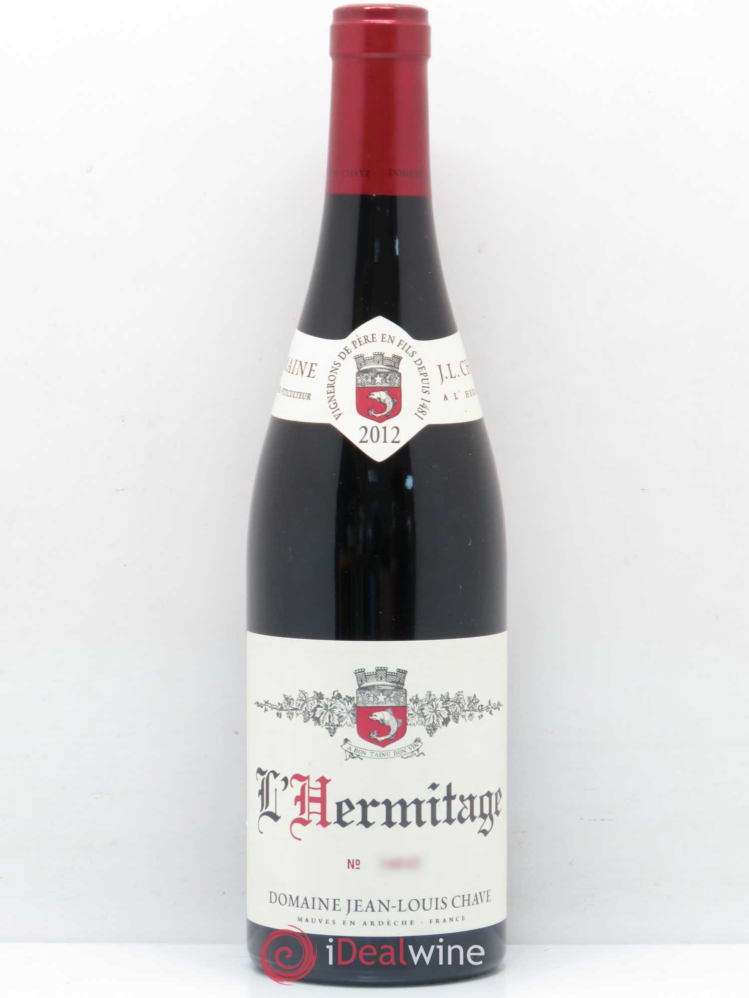 Hermitage Jean-Louis Chave 2012 - Lot de 1 bouteille - 0