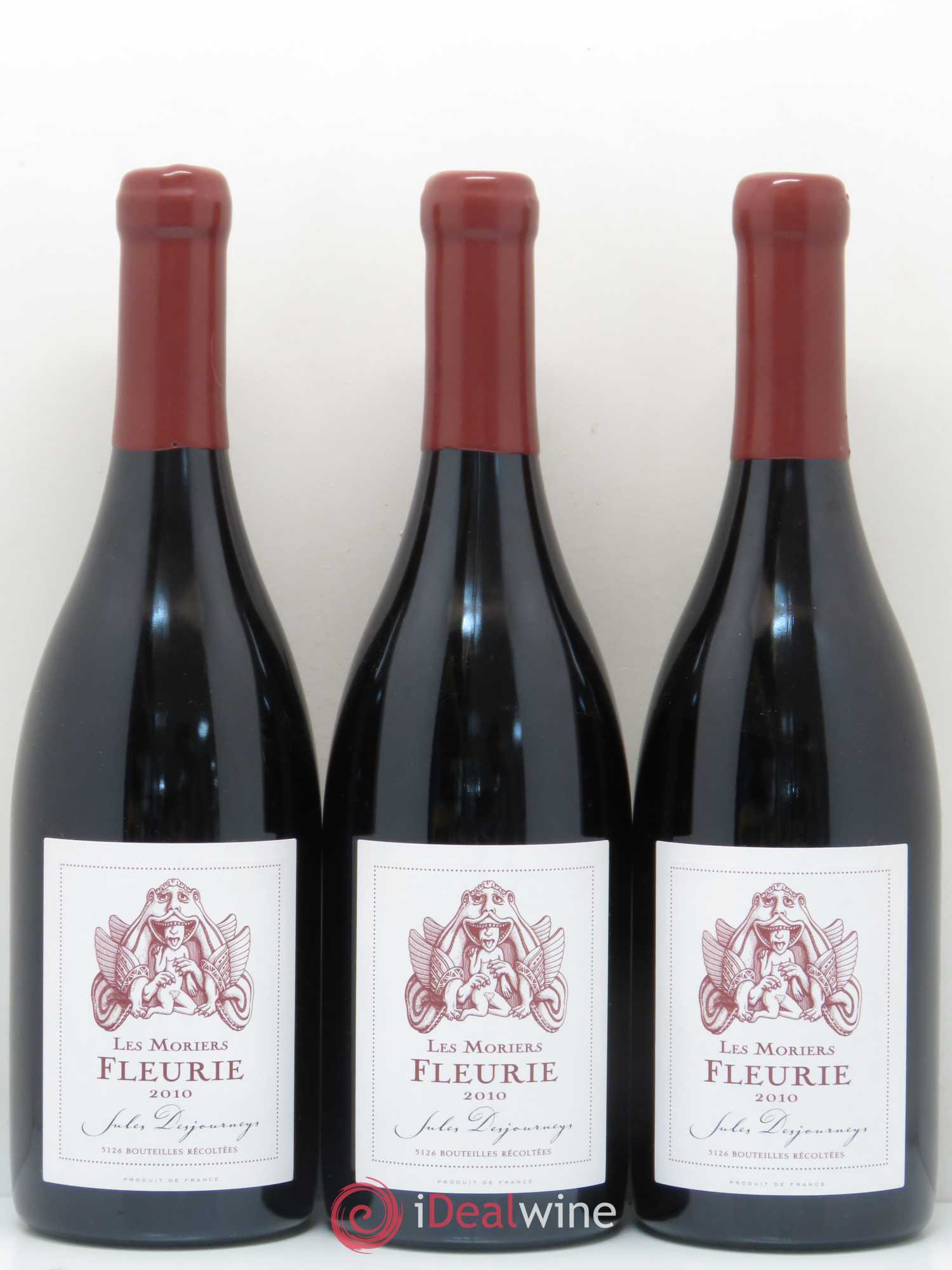 Fleurie Les Moriers Jules Desjourneys 2010 - Posten von 3 Flaschen - 0