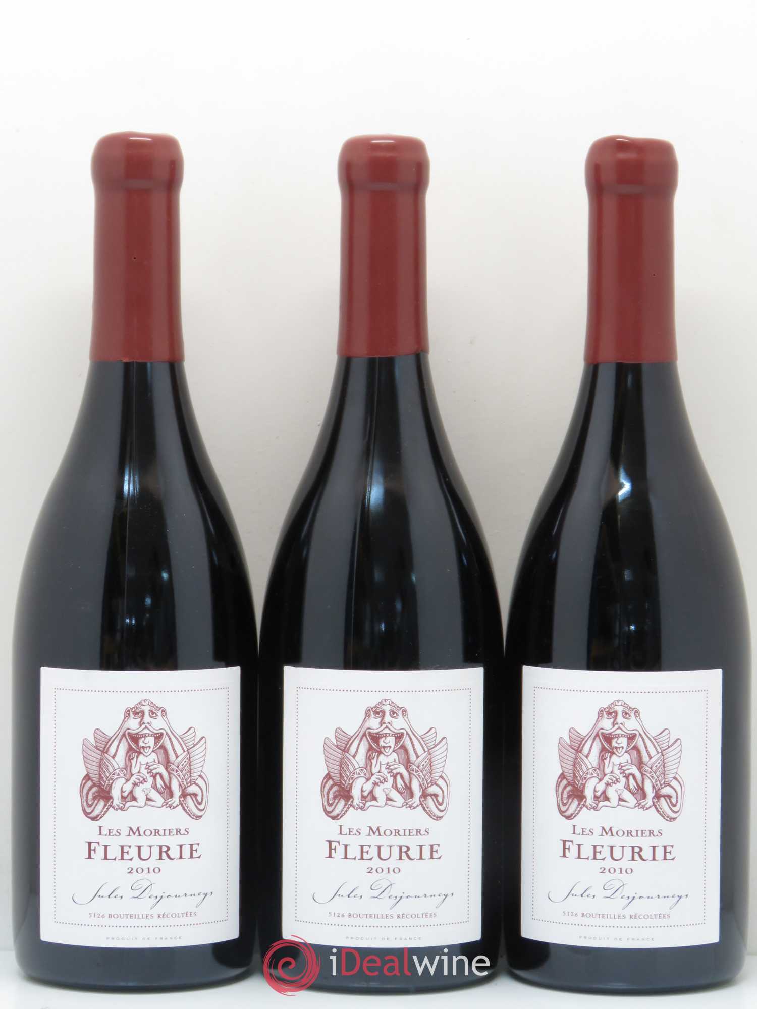 Fleurie Les Moriers Jules Desjourneys 2010 - Posten von 3 Flaschen - 0