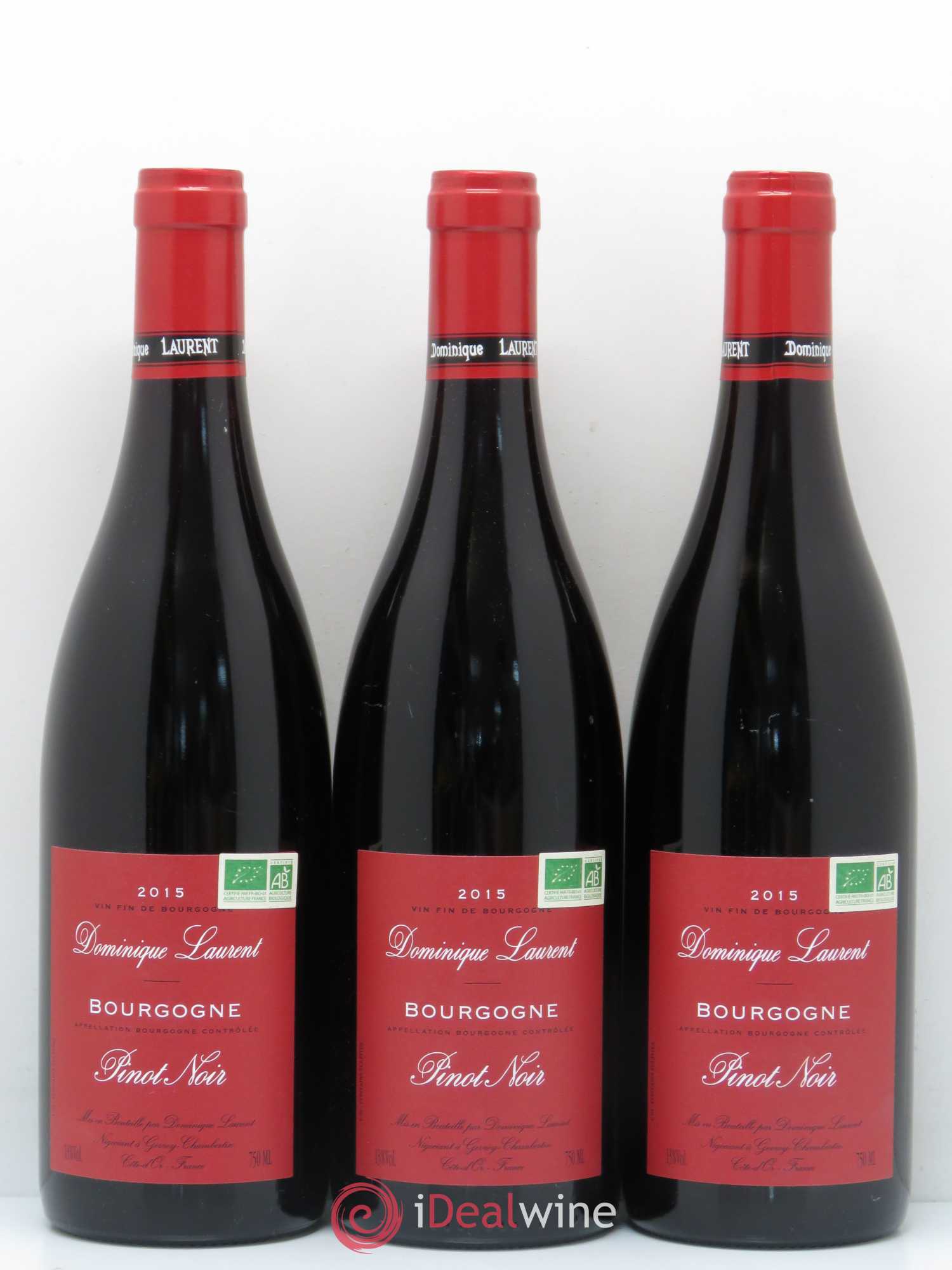 Bourgogne Dominique Laurent 2015 - Lot de 3 bouteilles - 0