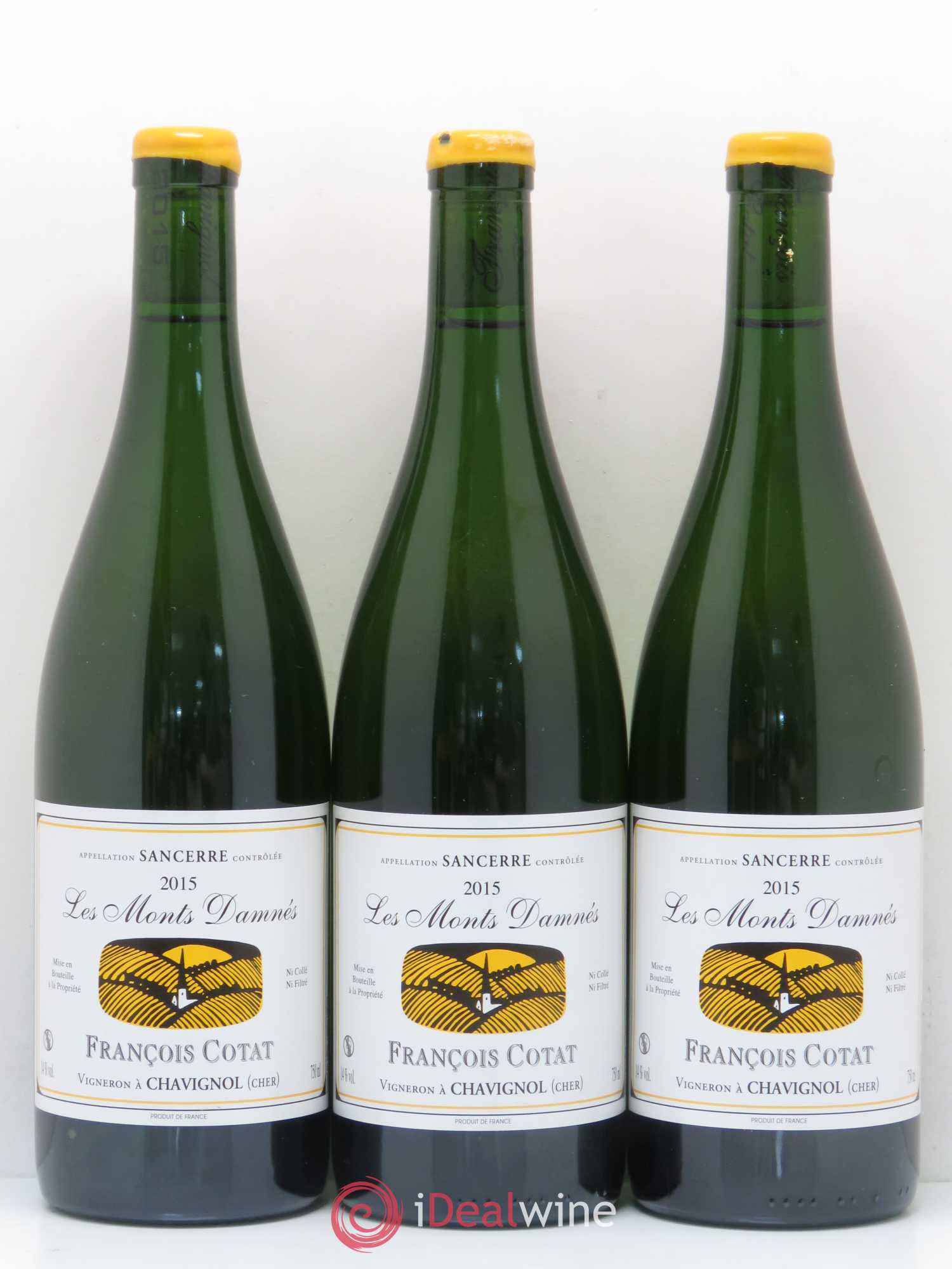 Sancerre Les Monts Damnés François Cotat 2015 - Lot de 3 bouteilles - 0