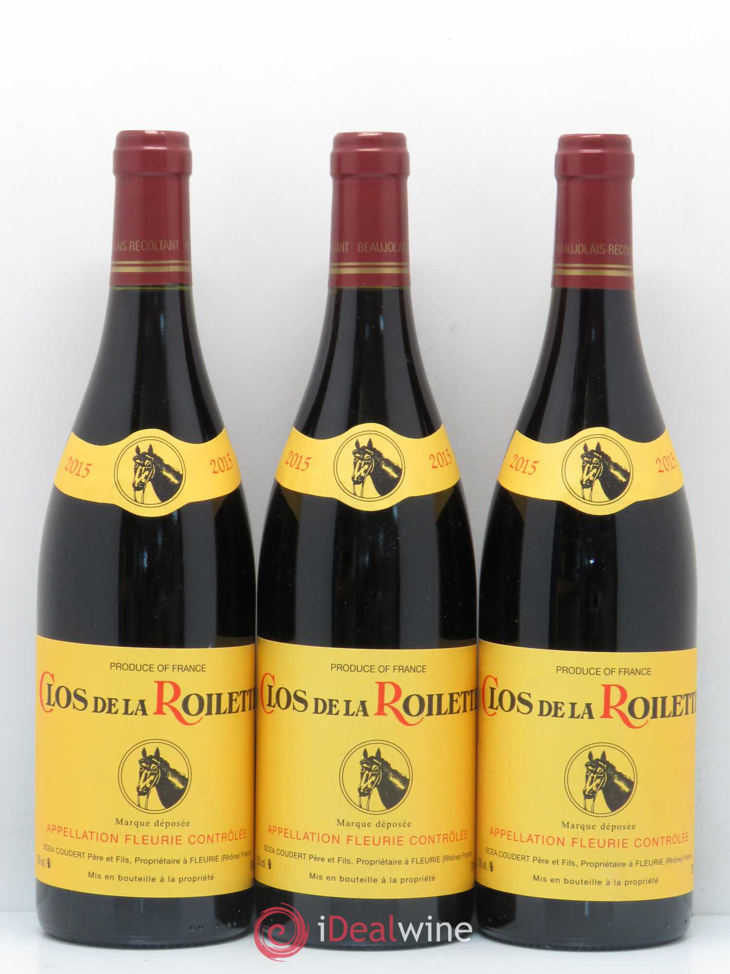 Fleurie Clos de la Roilette 2015 - Posten von 3 Flaschen - 0