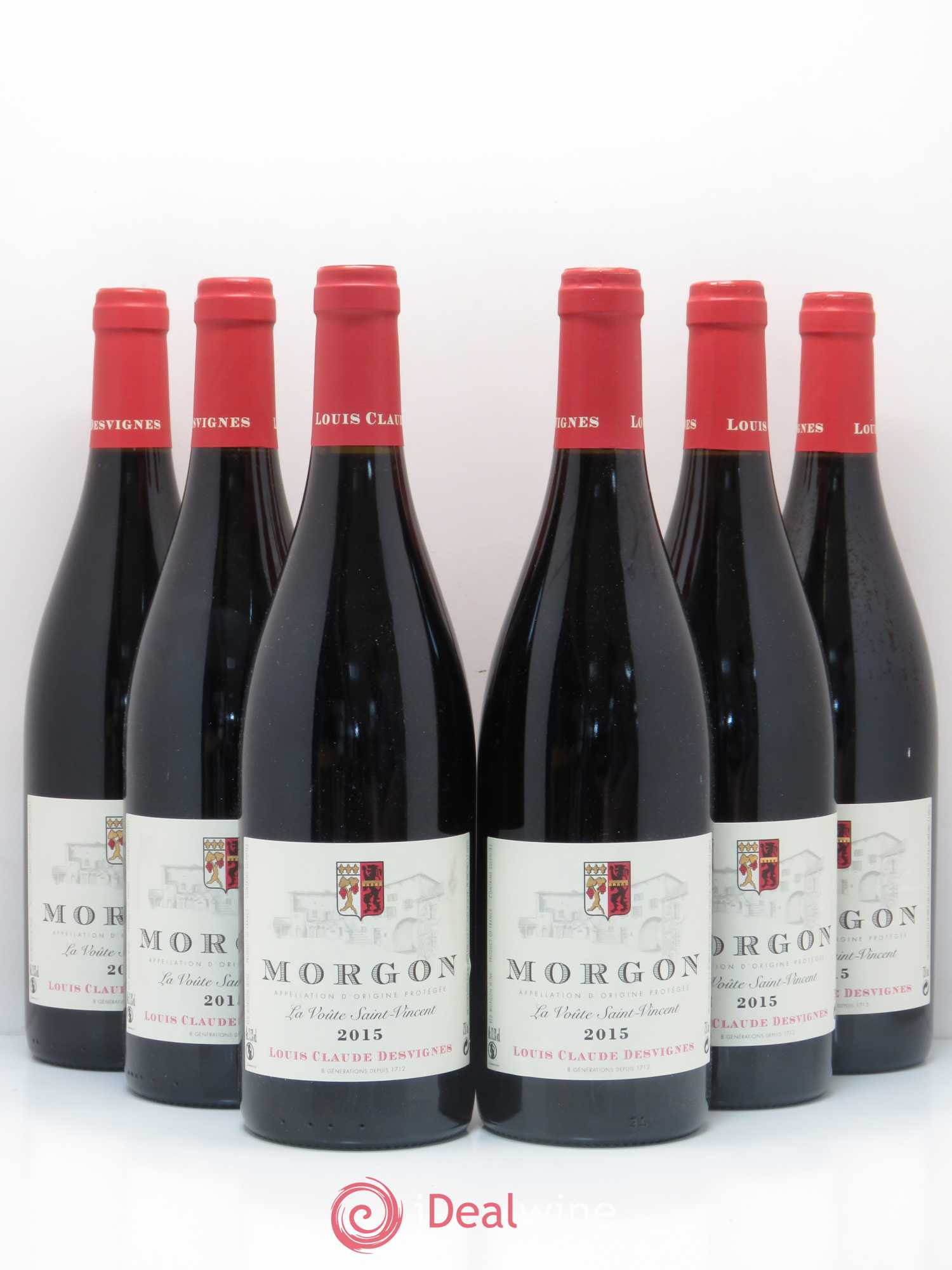 Morgon La Voûte Saint Vincent Louis-Claude Desvignes 2015 - Lot de 6 bouteilles - 0