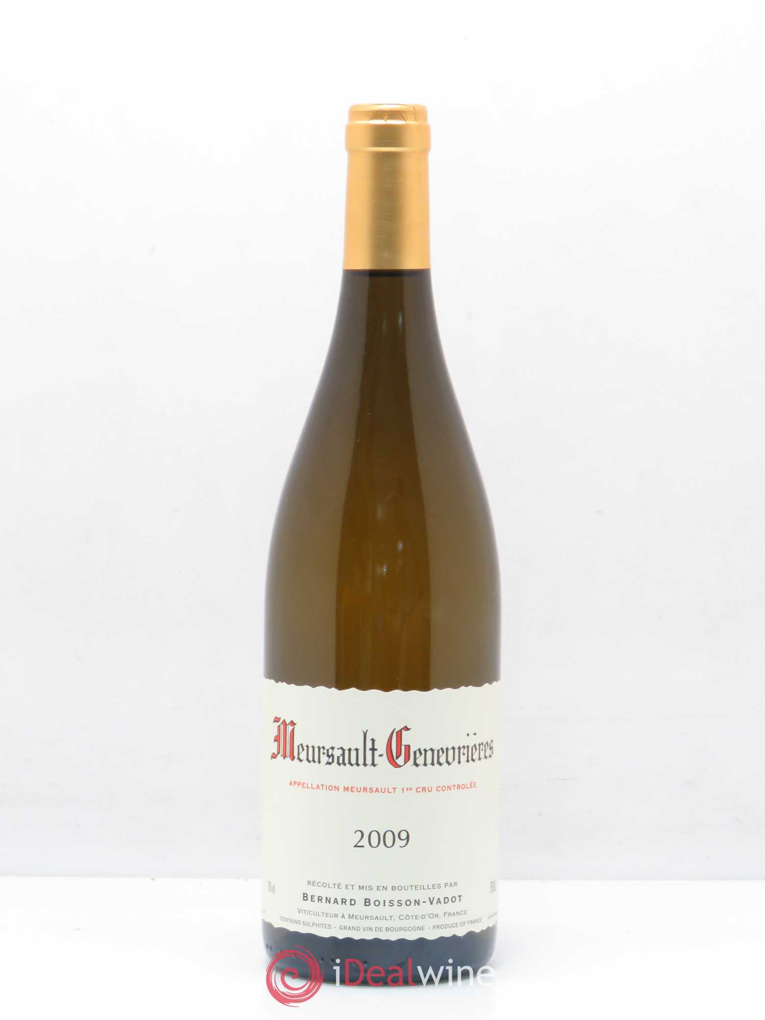 Meursault 1er Cru Genevrières Boisson-Vadot (Domaine) 2009 - Lot de 1 bouteille - 0