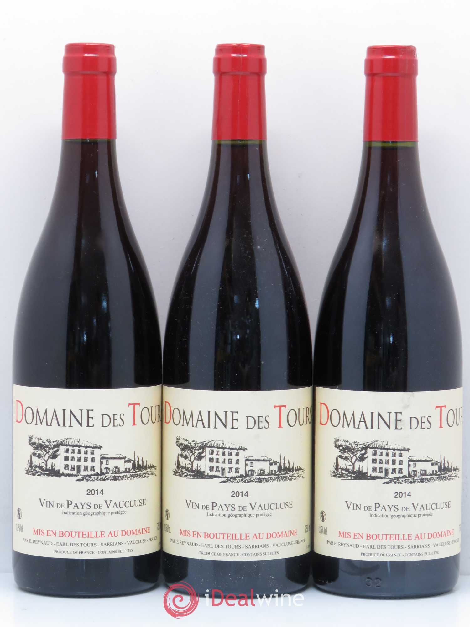 Vaucluse (Vin de Pays de Vaucluse) Domaine des Tours Emmanuel Reynaud 2014 - Lot de 6 bouteilles - 1