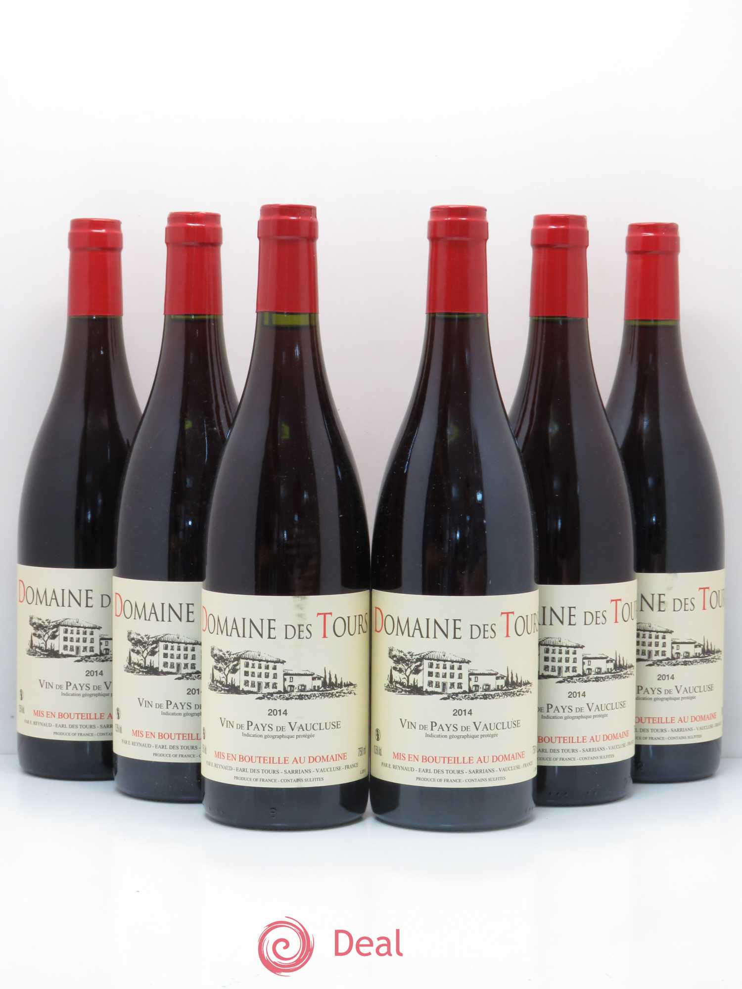 Vaucluse (Vin de Pays de Vaucluse) Domaine des Tours Emmanuel Reynaud 2014 - Lot de 6 bouteilles - 0