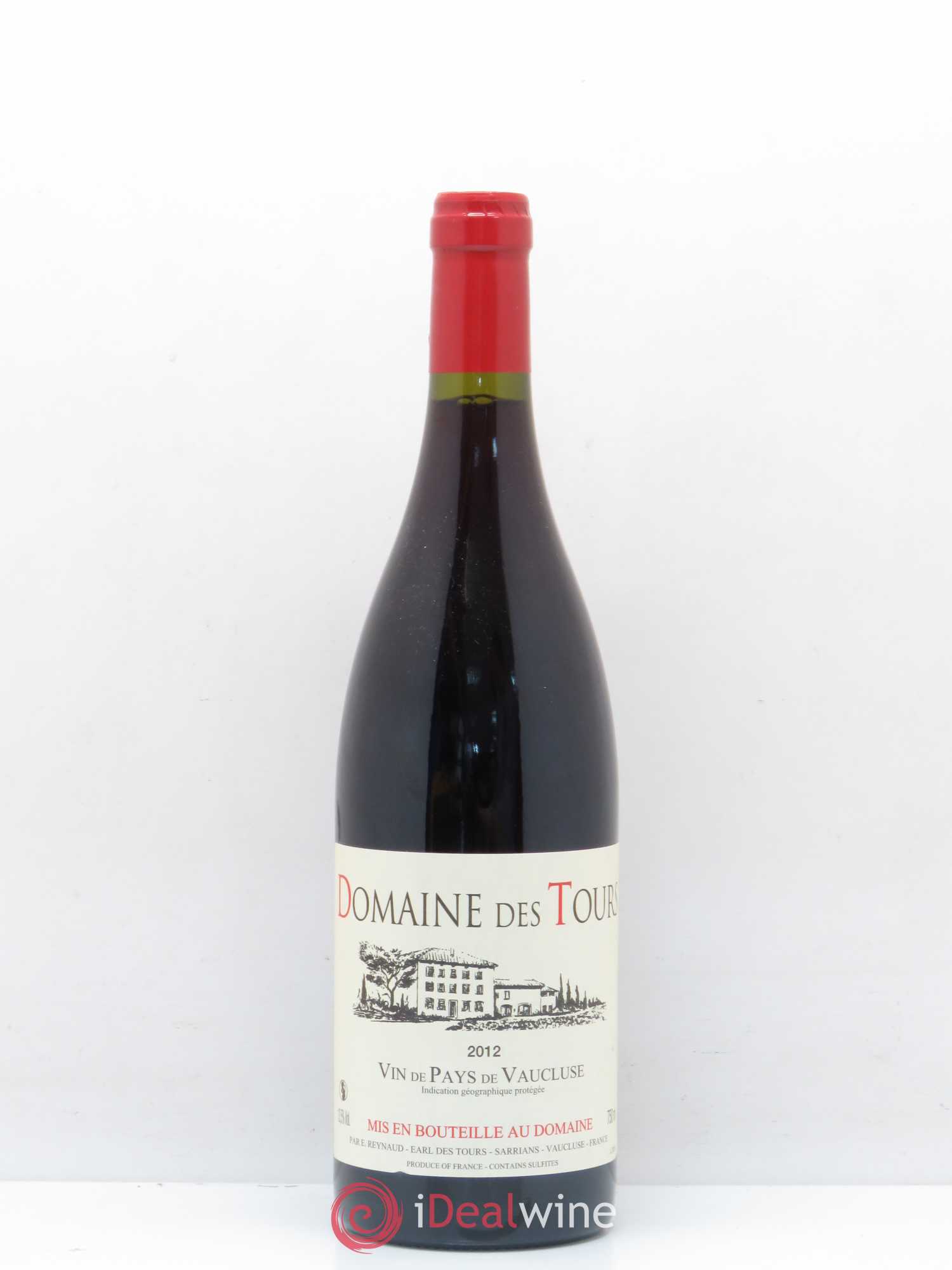Vaucluse (Vin de Pays de Vaucluse) Domaine des Tours Emmanuel Reynaud 2012 - Lot de 1 bouteille - 0