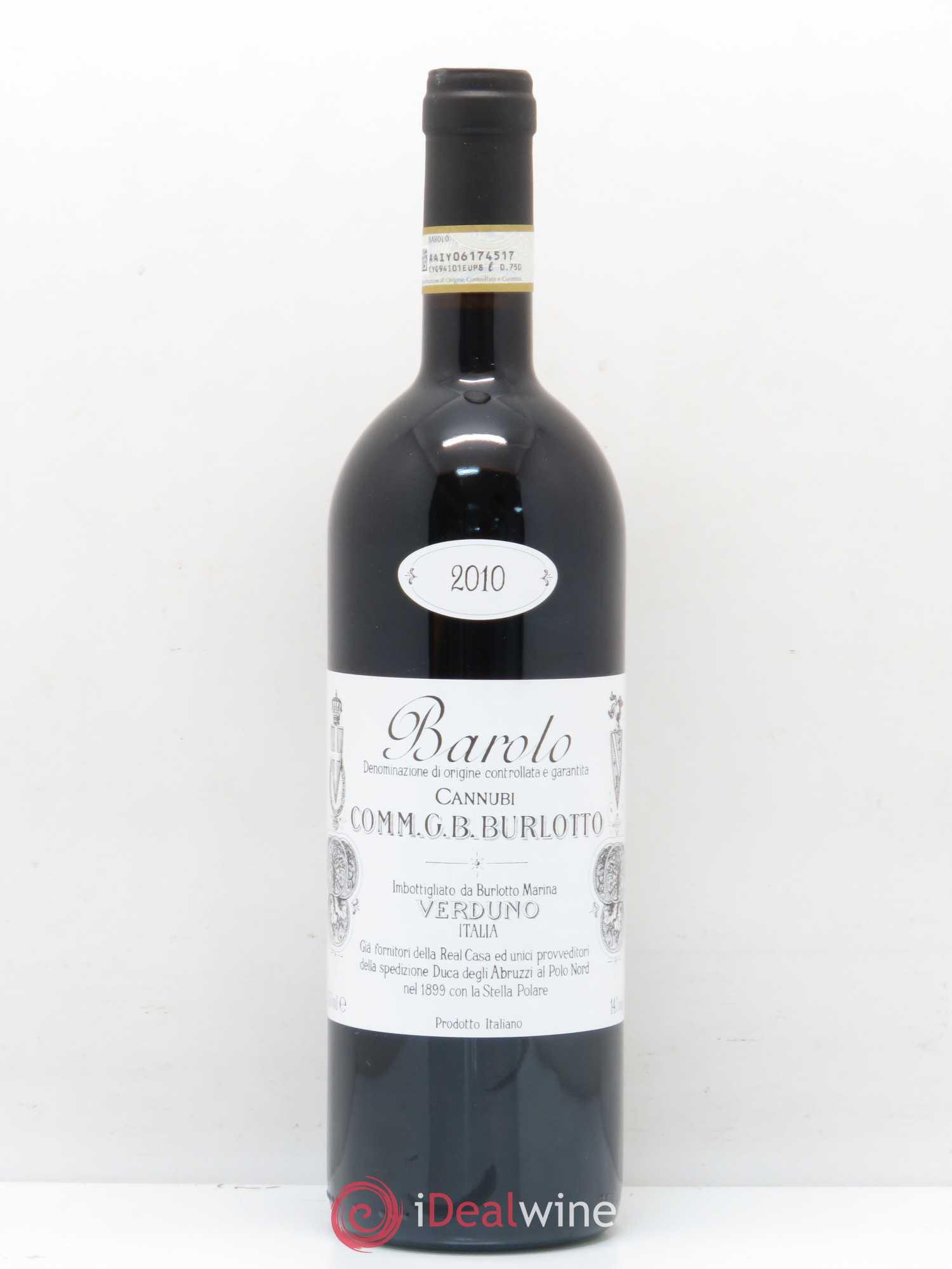 Barolo DOCG Cannubi Comm. Giovan Battista Burlotto 2010 - Lot de 1 bouteille - 0