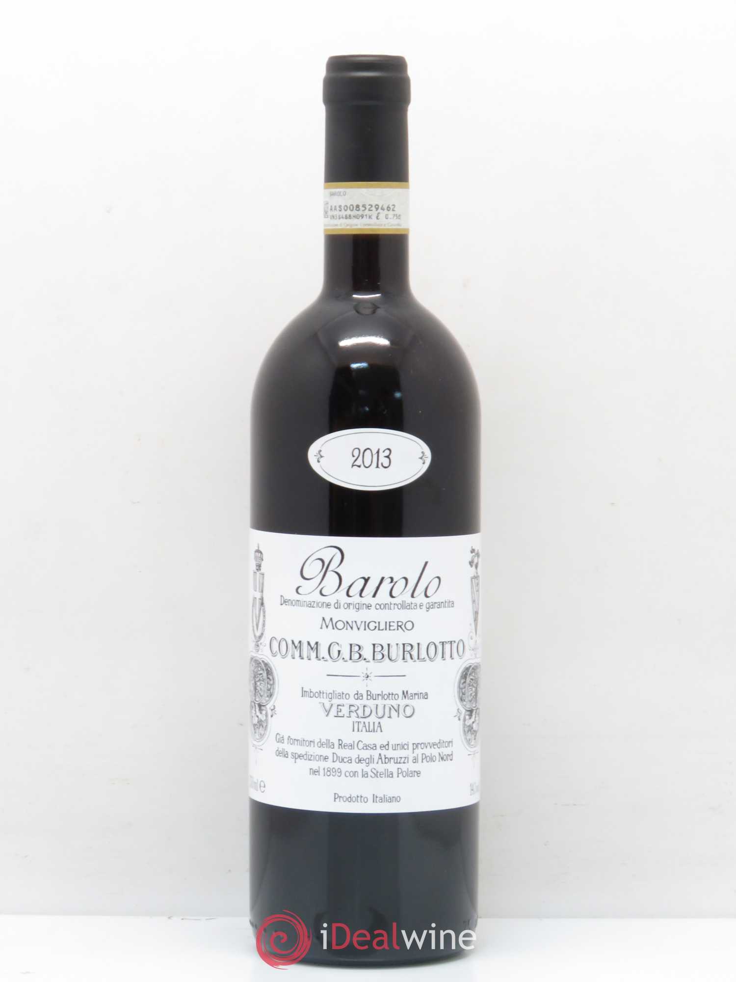 Barolo DOCG Monvigliero Comm. Giovan Battista Burlotto 2013 - Lot de 1 bouteille - 0