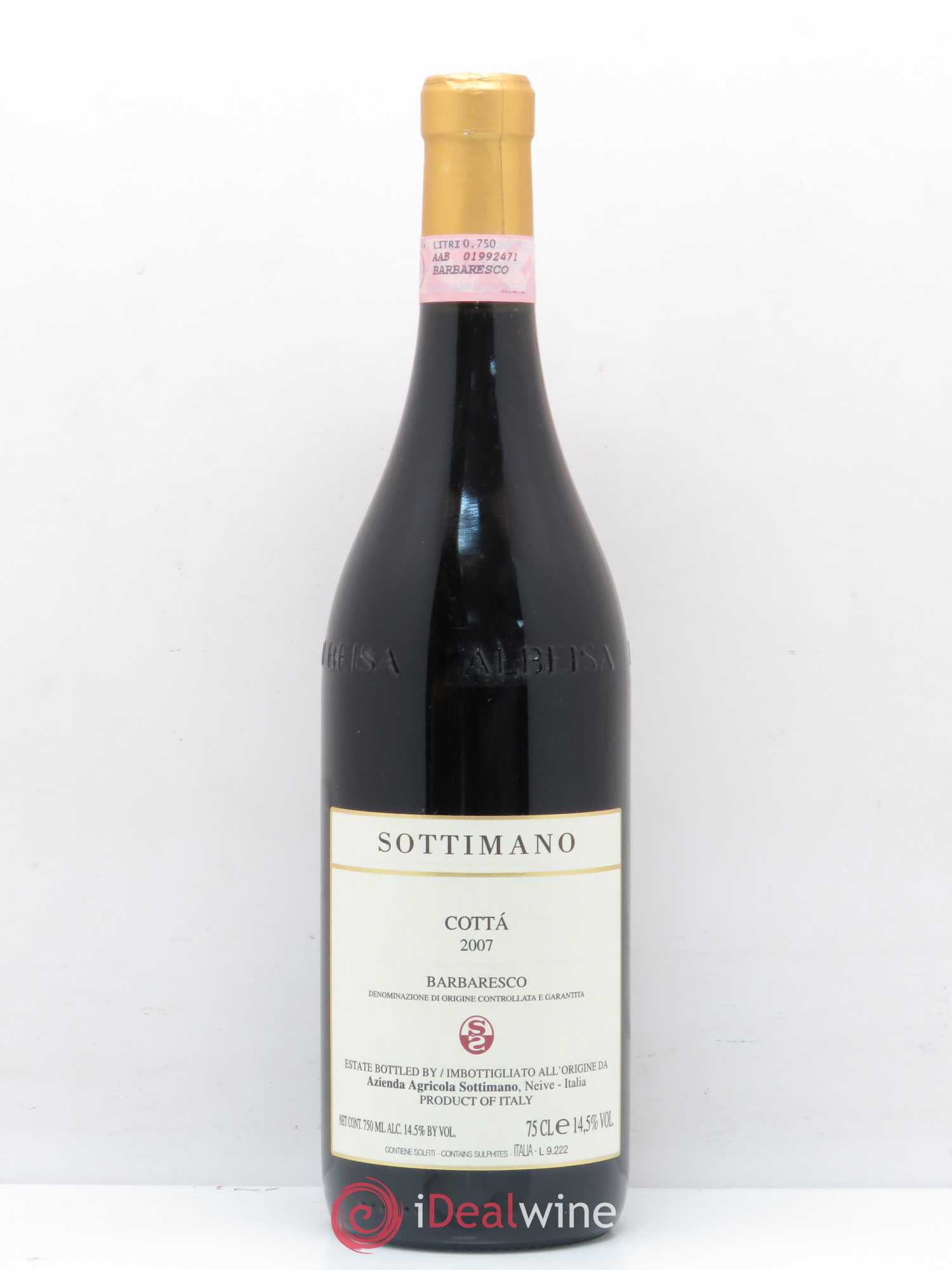 Barbaresco DOCG Sottimano Cotta 2007 - Lot de 1 bouteille - 0