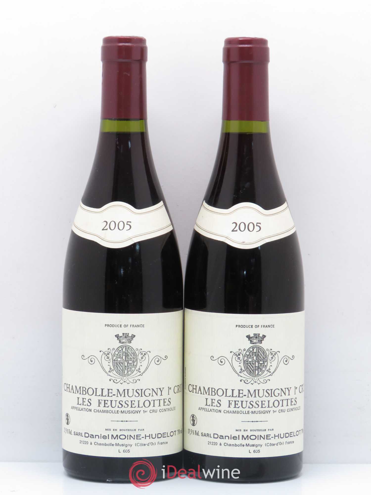 Chambolle-Musigny 1er Cru Les Feusselottes Moine-Hudelot (Domaine) 2005 - Lot de 2 bouteilles - 0