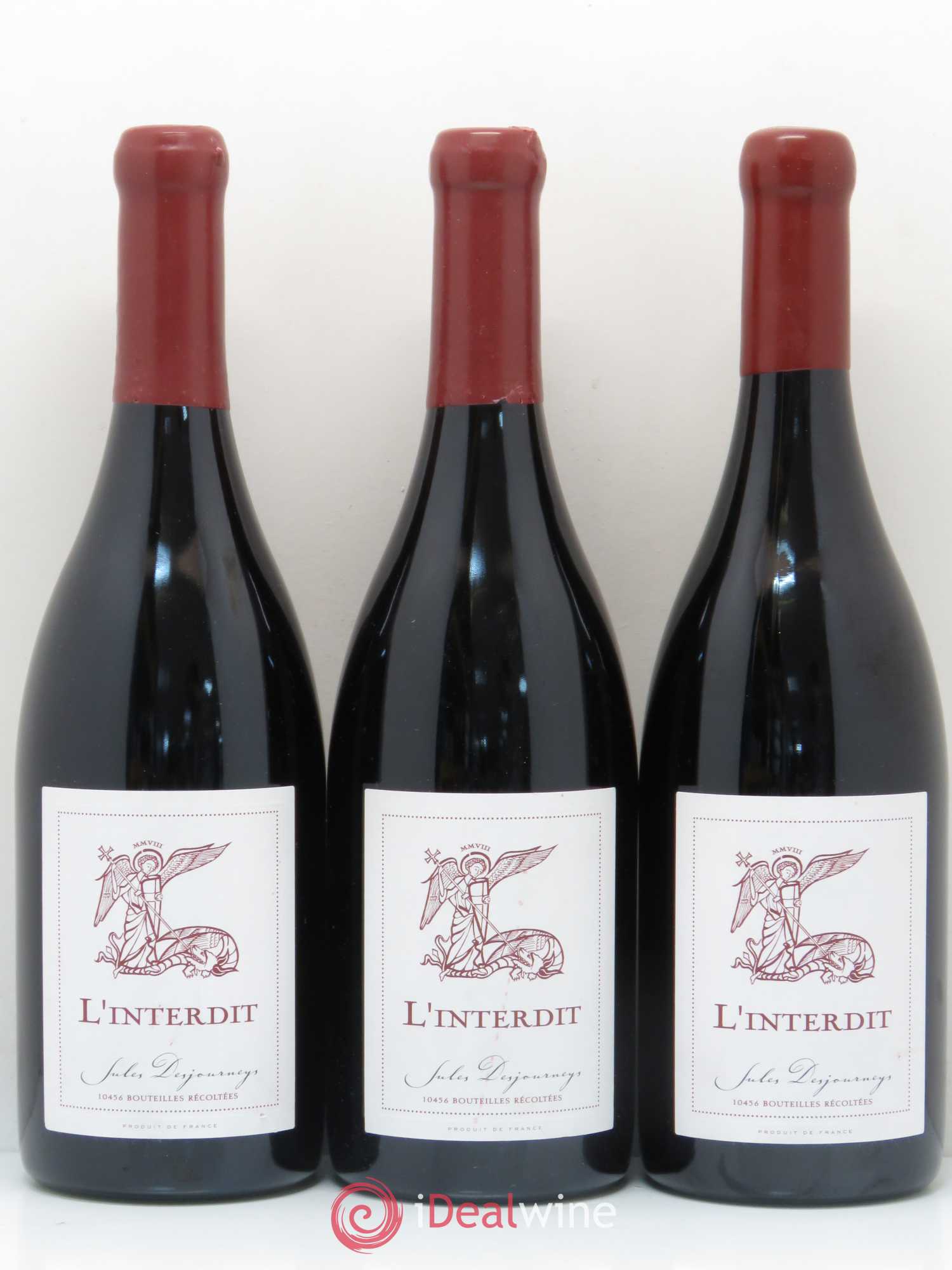 Vin de France L'interdit Jules Desjourneys 2008 - Posten von 6 Flaschen - 1