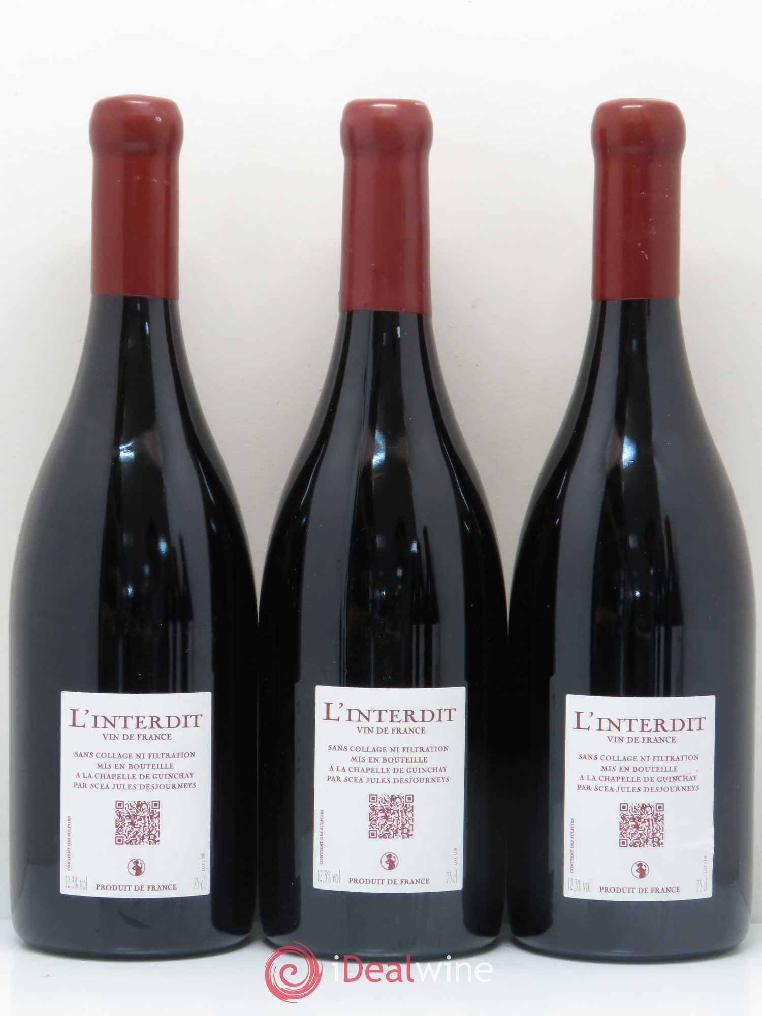 Vin de France L'interdit Jules Desjourneys 2008 - Posten von 6 Flaschen - 4