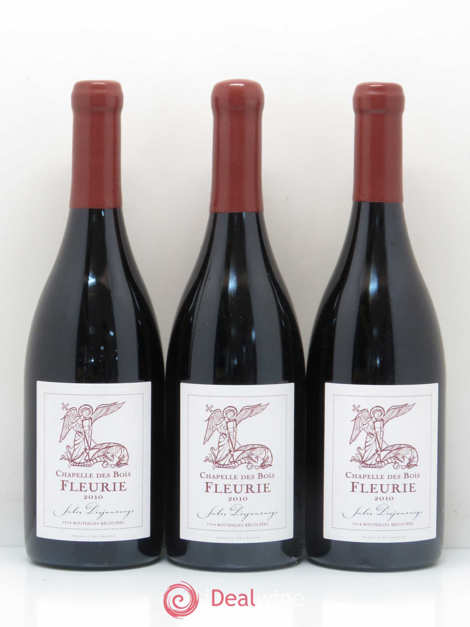 Fleurie Chapelle des Bois Jules Desjourneys 2010 - Posten von 3 Flaschen - 0