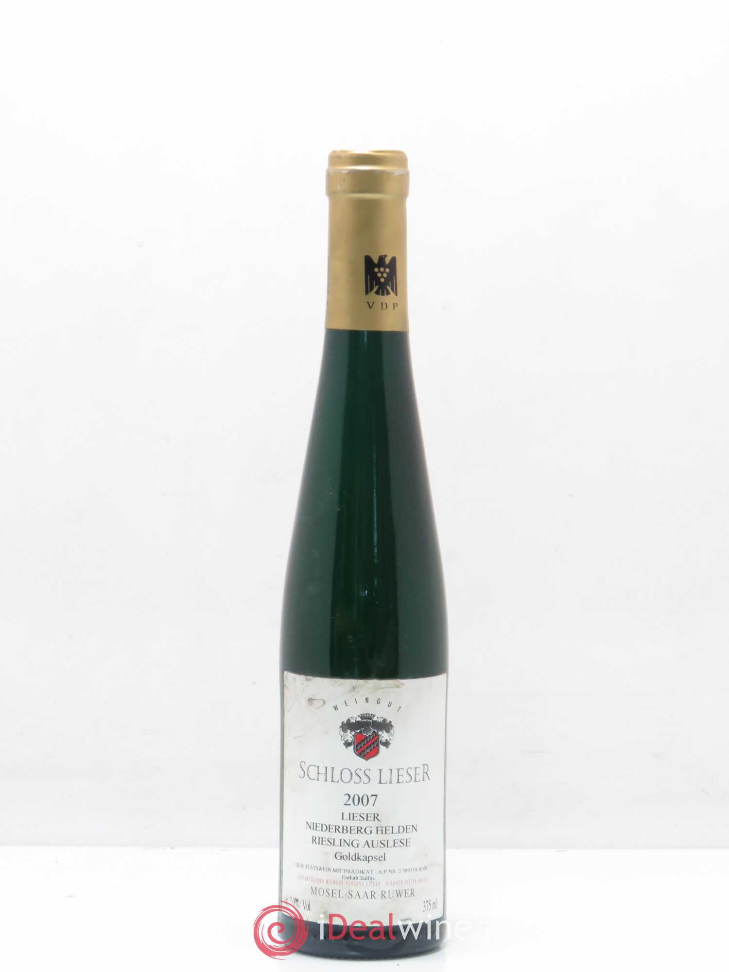Riesling Schloss Lieser Lieserer Niederberg Helden Auslese 2007 - Posten von 1 Demi-Flasche - 0