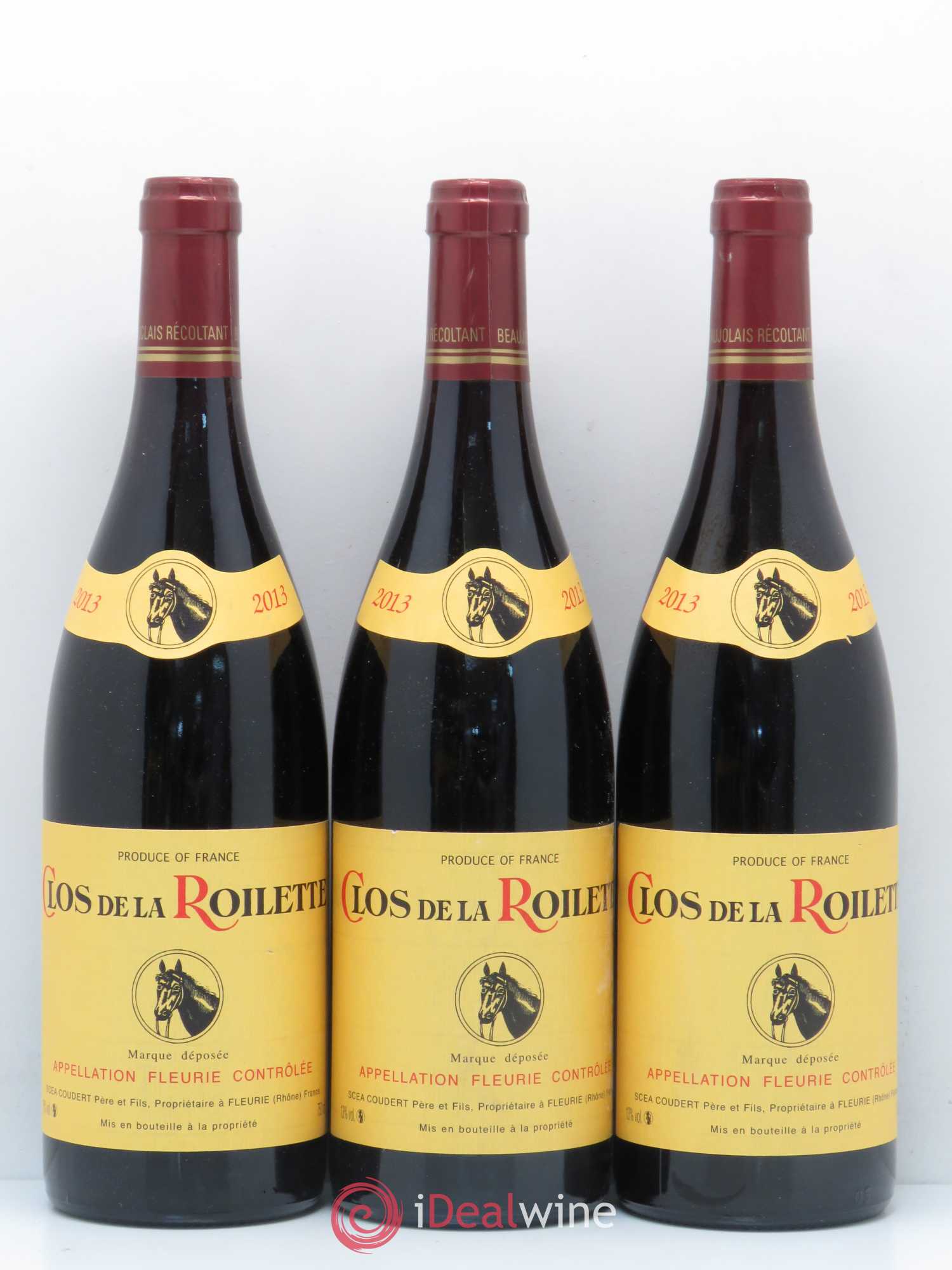 Fleurie Clos de la Roilette (sans prix de réserve) 2013 - Posten von 3 Flaschen - 0
