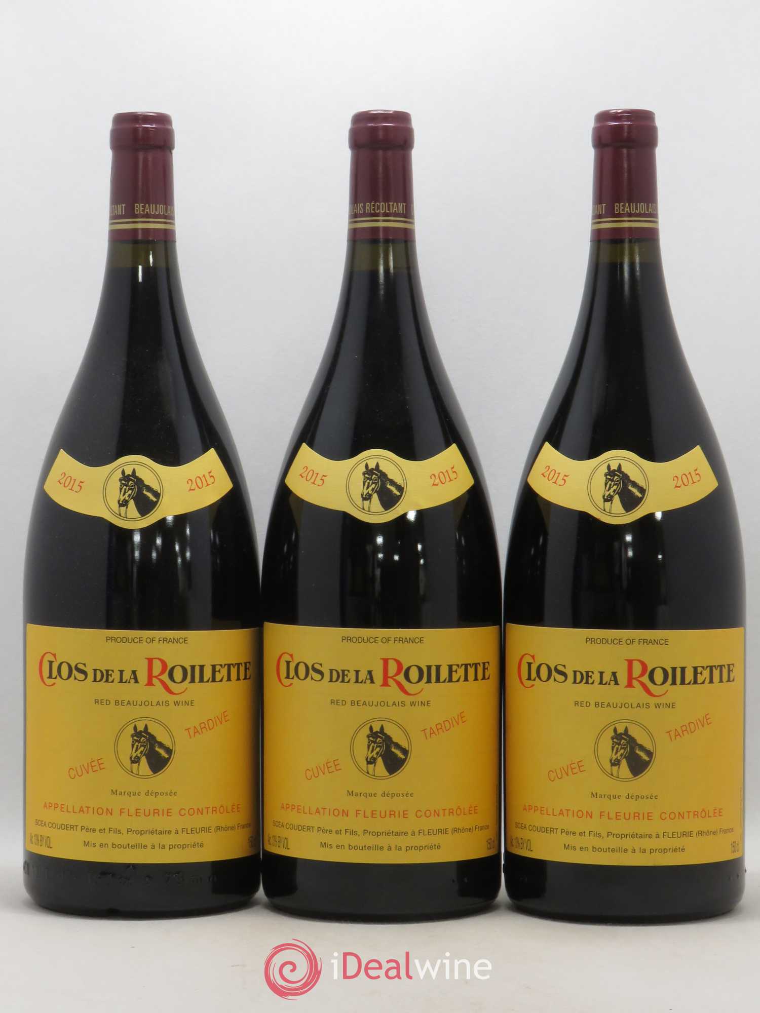 Fleurie Cuvée Tardive Clos de la Roilette 2015 - Lot de 3 magnums - 0