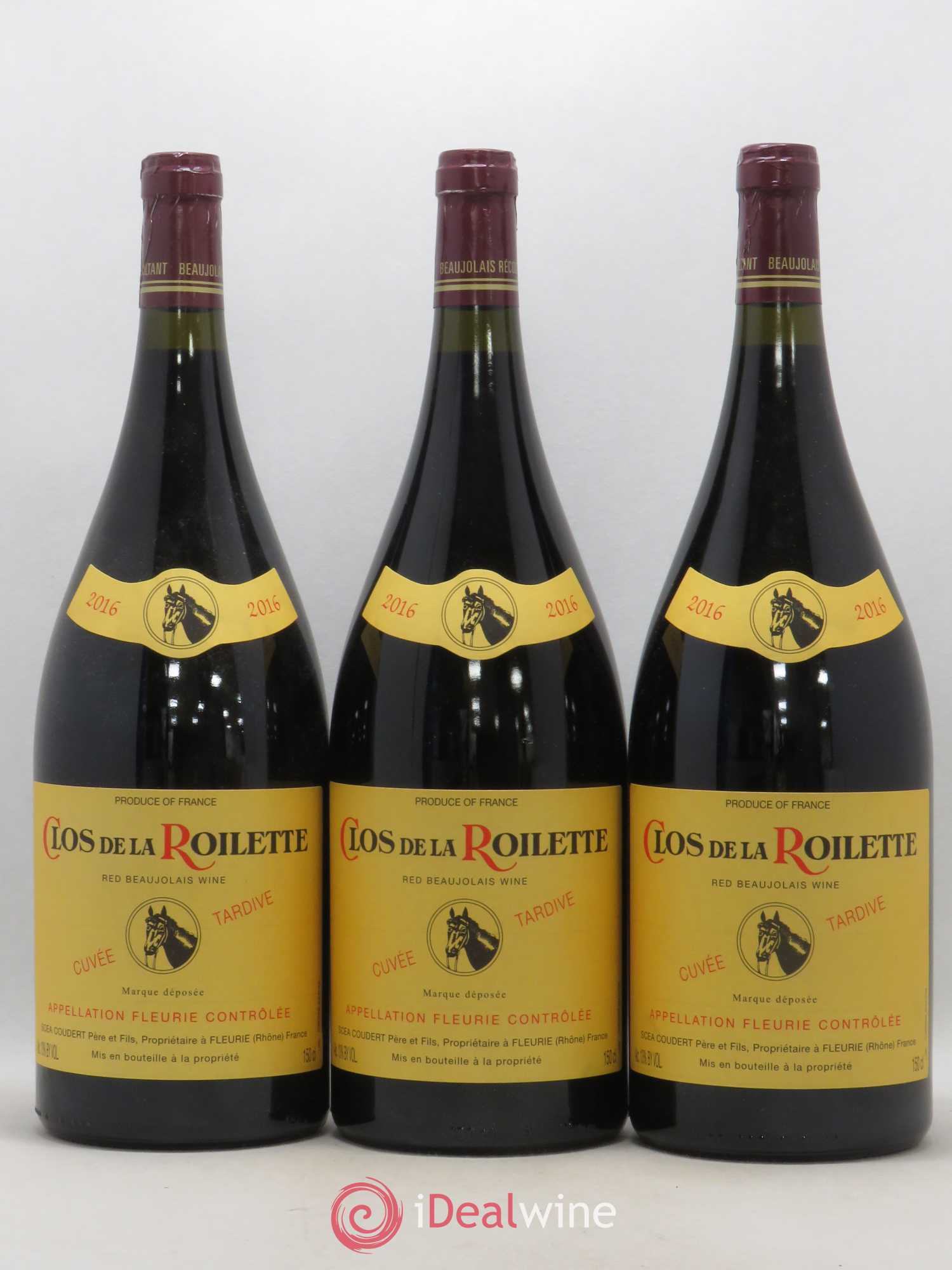 Fleurie Cuvée Tardive Clos de la Roilette 2016 - Lot de 3 magnums - 0