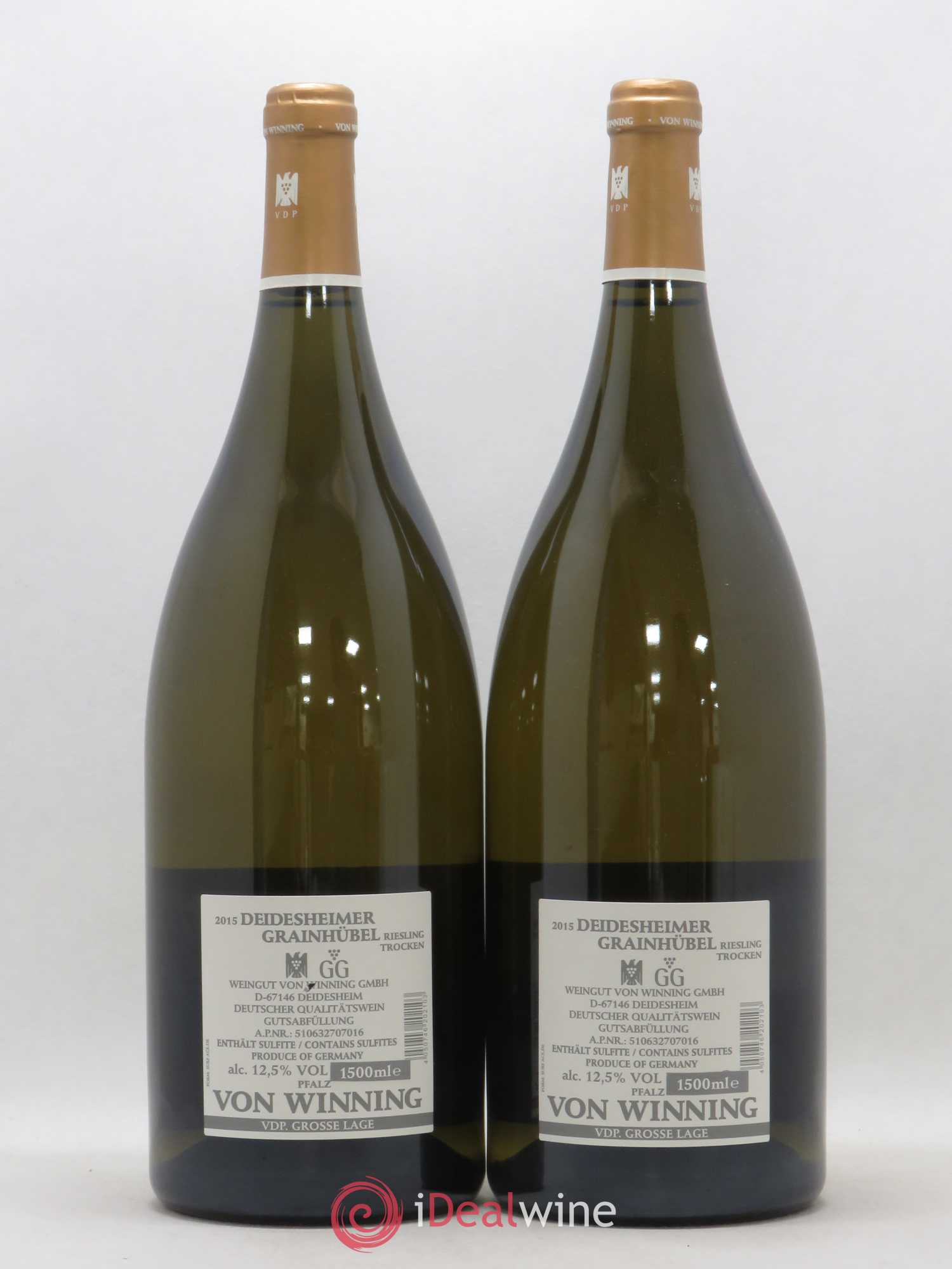 Riesling Deidesheimer Grainhübel GG Von Winning 2015 - Lot of 2 magnums - 1