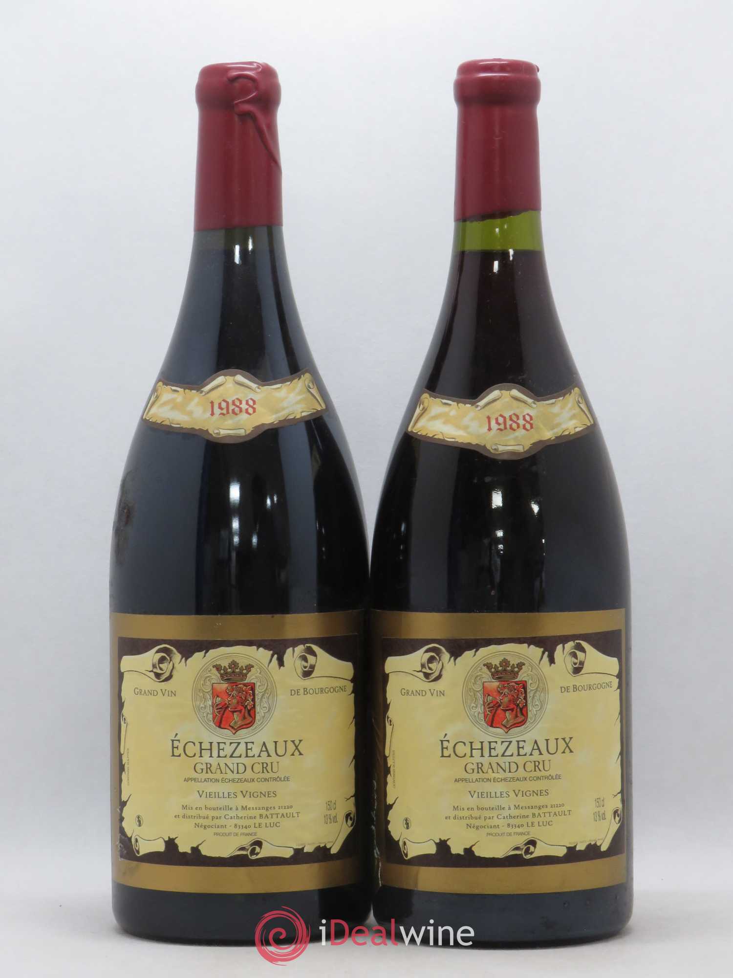 Echezeaux Grand Cru Vieilles Vignes Domaine Catherine Battault 1988 - Posten von 2 Magnum - 0