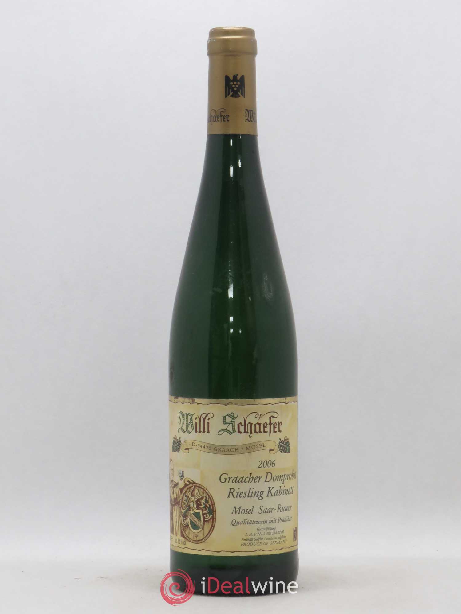Riesling Willi Schaefer Graacher Domprobst Kabinett Gold Kapsul 2006 - Posten von 1 Flasche - 0