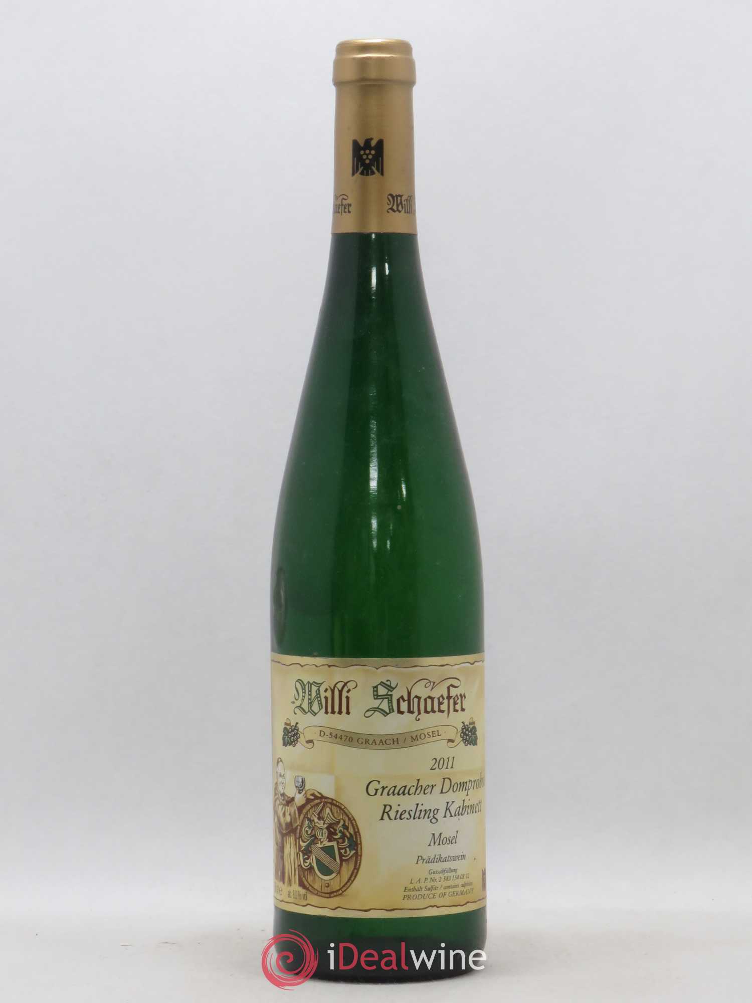 Riesling Willi Schaefer Graacher Domprobst Kabinett Gold Kapsul 2011 - Posten von 1 Flasche - 0