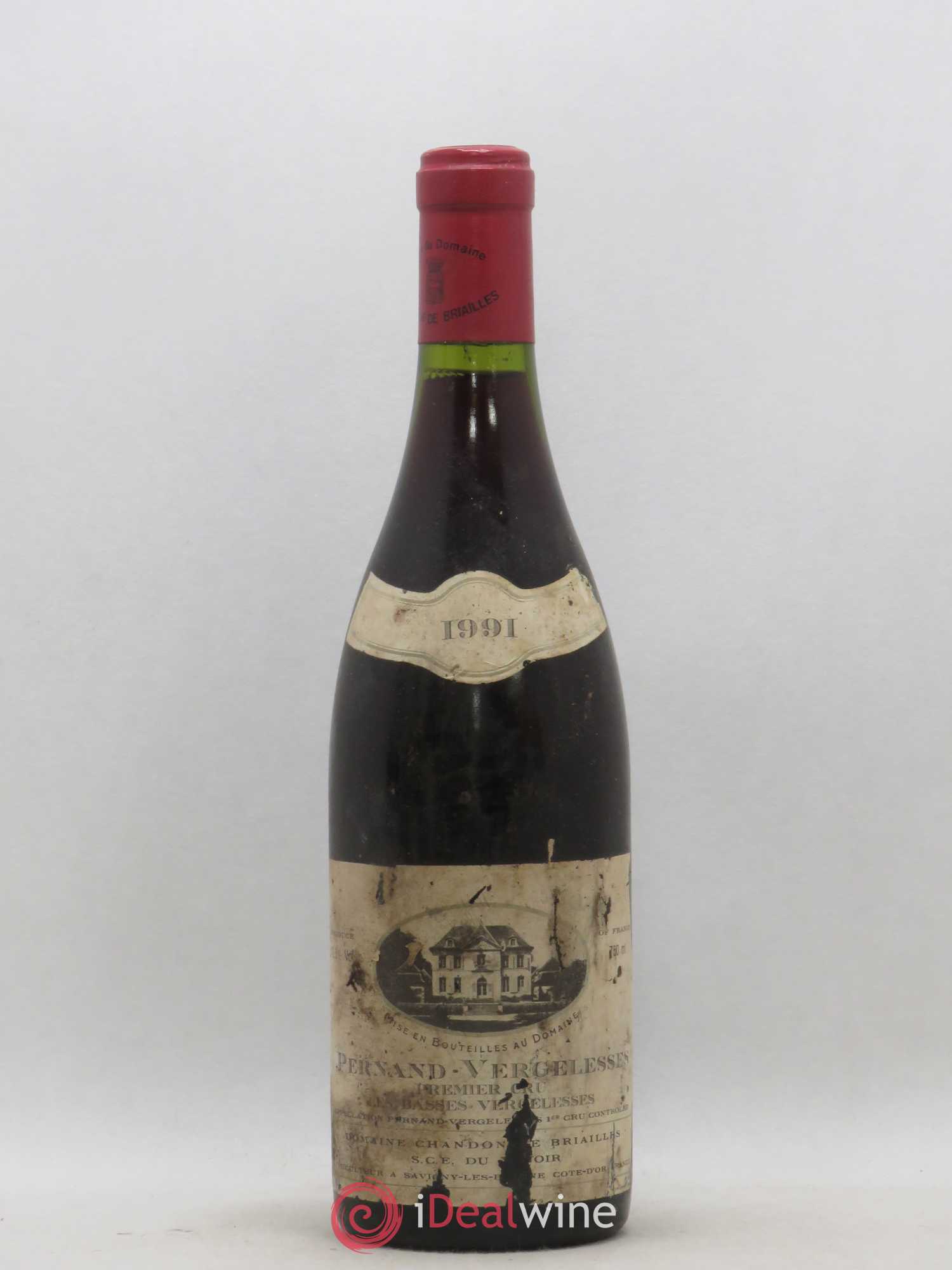 Pernand-Vergelesses 1er Cru Les Basses Vergelesses Domaine Chandon de Briailles 1991 - Posten von 1 Flasche - 0