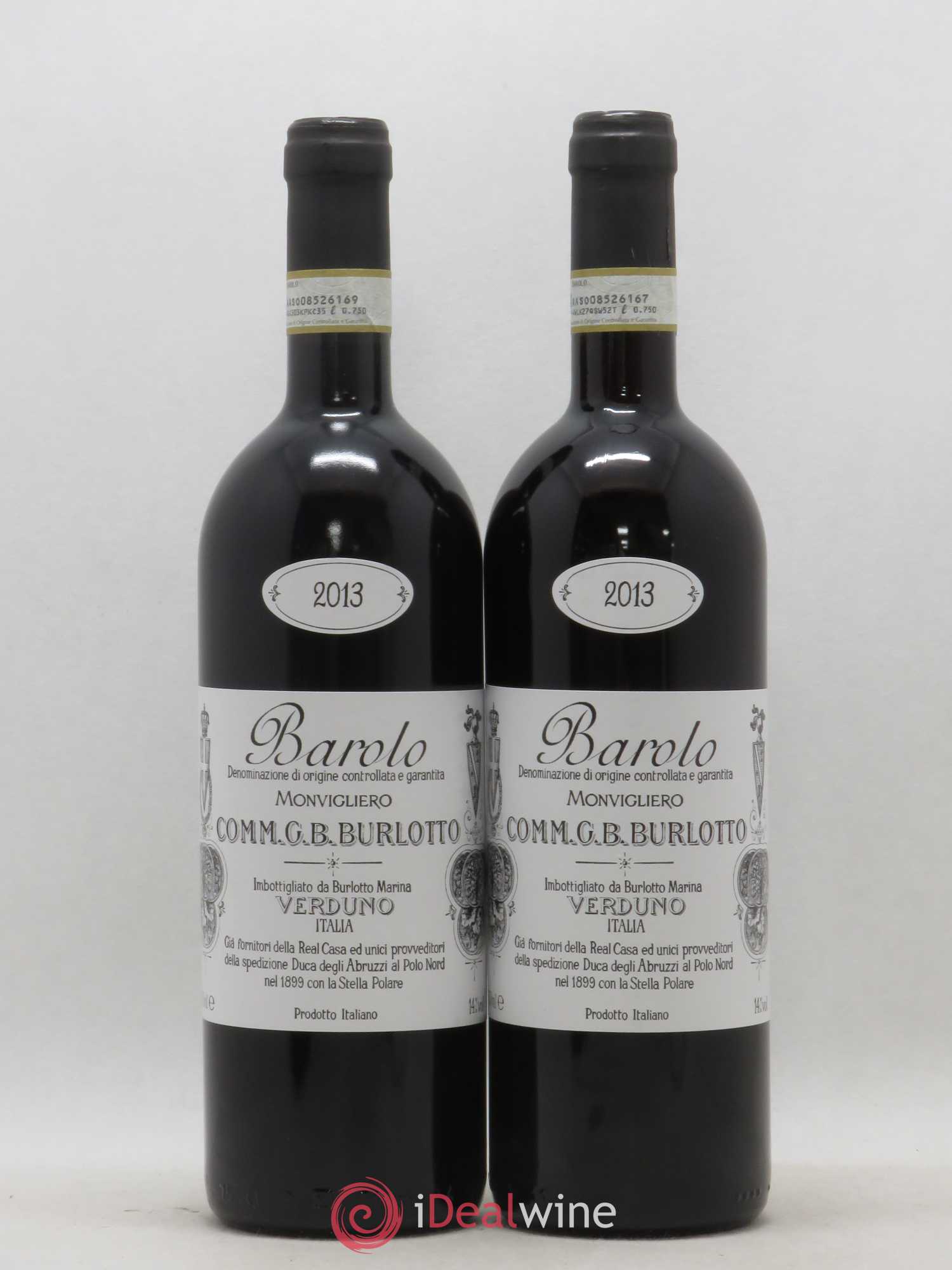 Barolo DOCG Monvigliero Comm. Giovan Battista Burlotto 2013 - Lot de 2 bouteilles - 0
