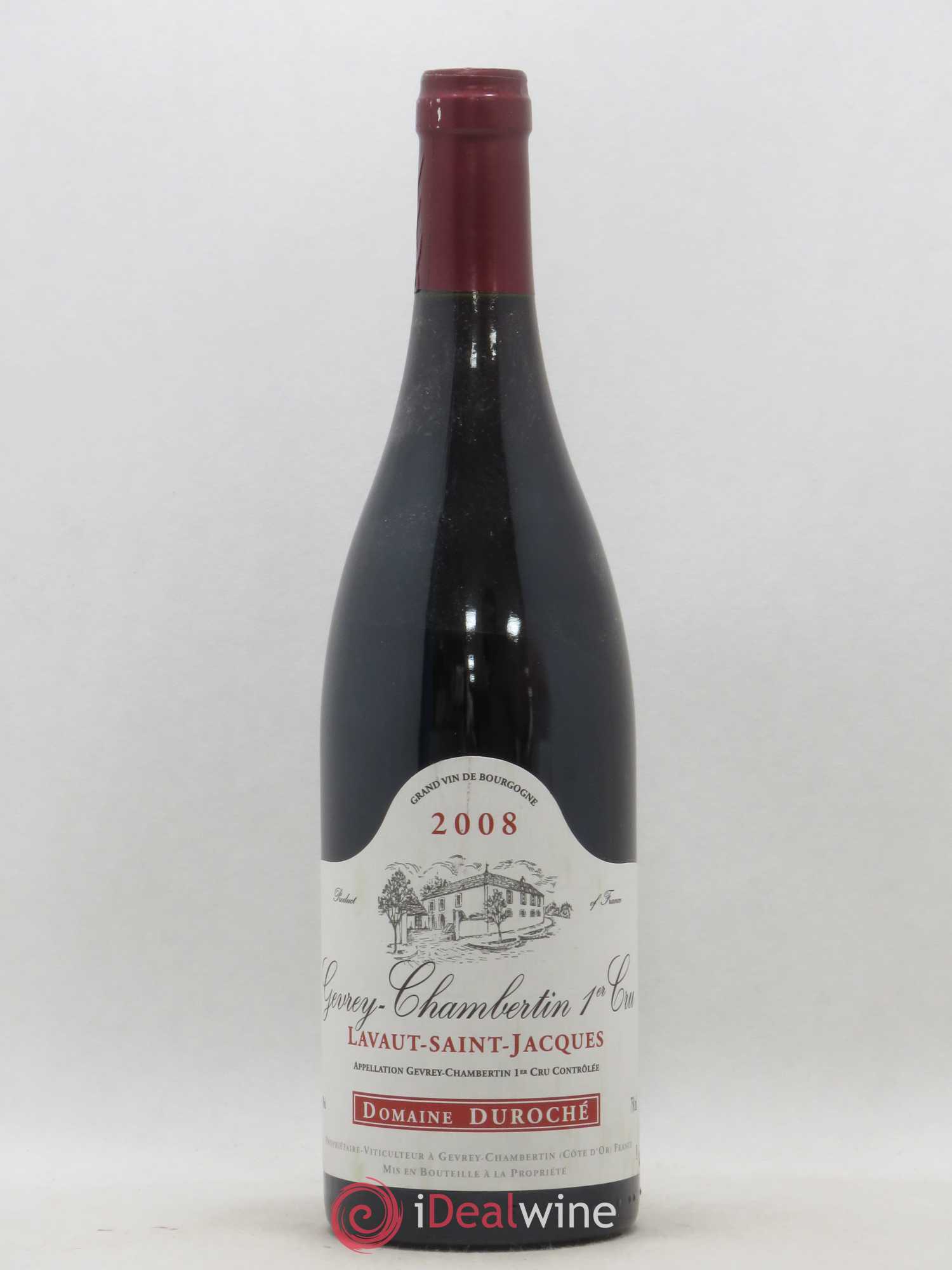 Gevrey-Chambertin 1er Cru Lavaut Saint Jacques Duroché (Domaine) 2008 - Lot de 1 bouteille - 0