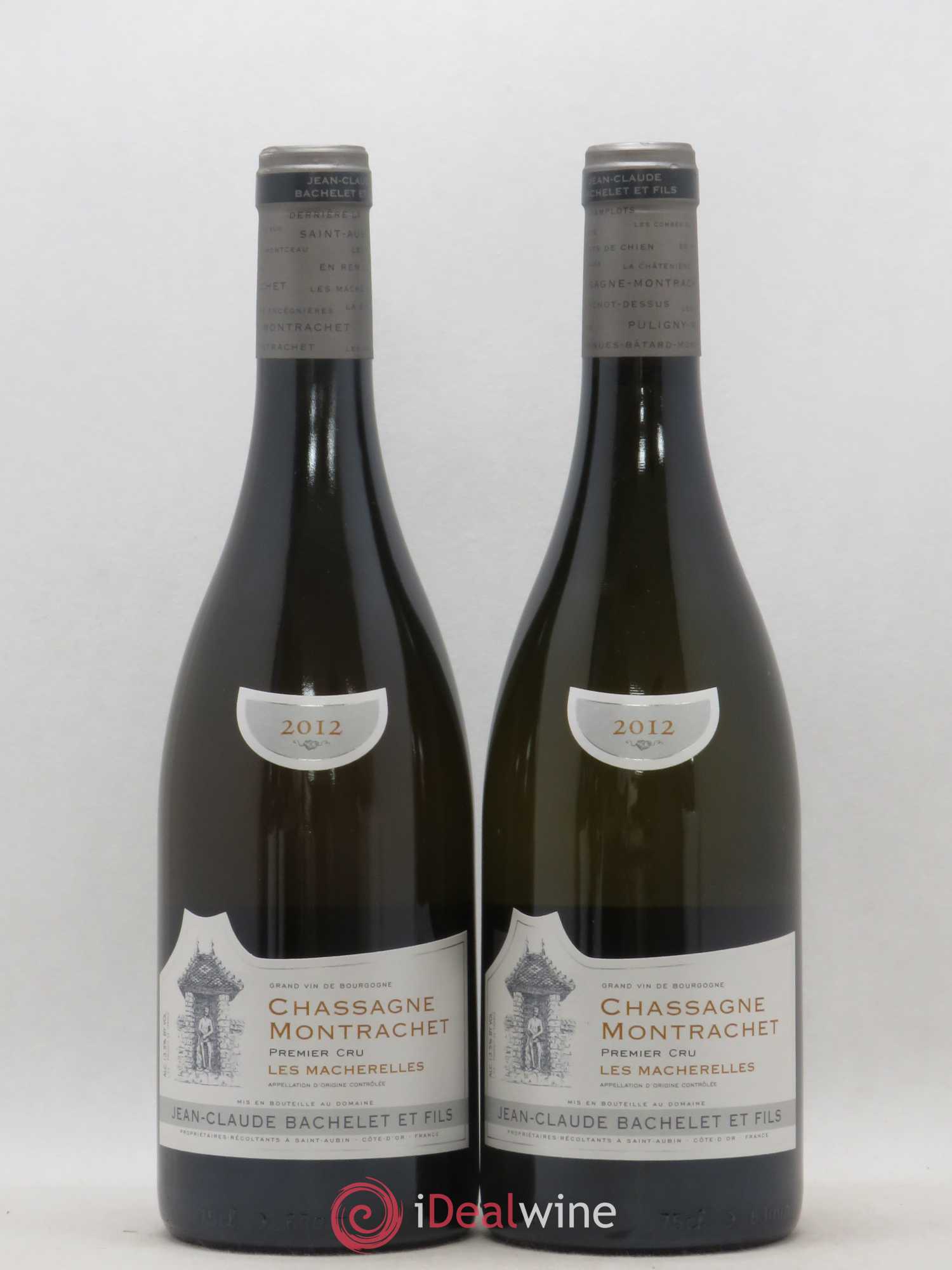 Chassagne-Montrachet 1er Cru Les Macherelles Domaine Jean Claude Bachelet et Fils 2012 - Posten von 2 Flaschen - 0