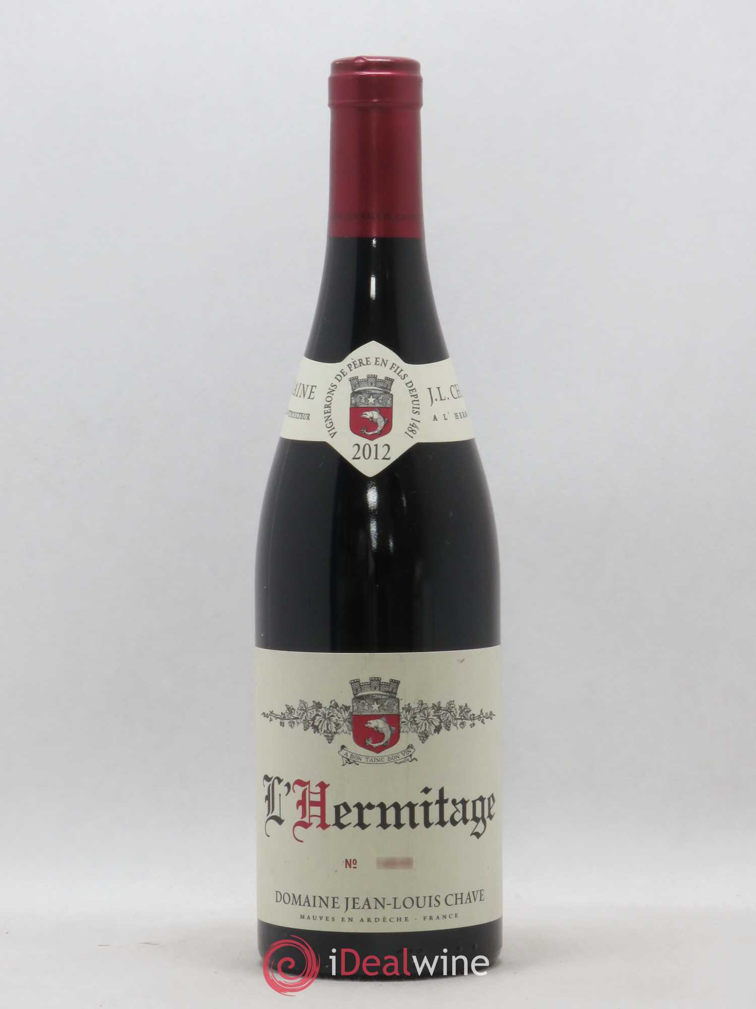 Hermitage Jean-Louis Chave 2012 - Lot de 1 bouteille - 0
