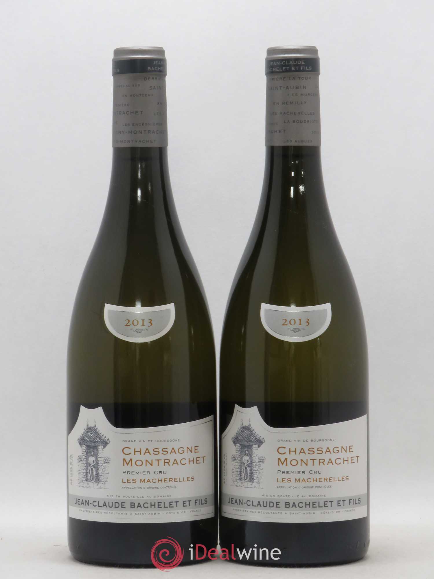 Chassagne-Montrachet 1er Cru Les Macherelles Domaine Jean Claude Bachelet Et Fils 2013 - Lotto di 2 bottiglie - 0
