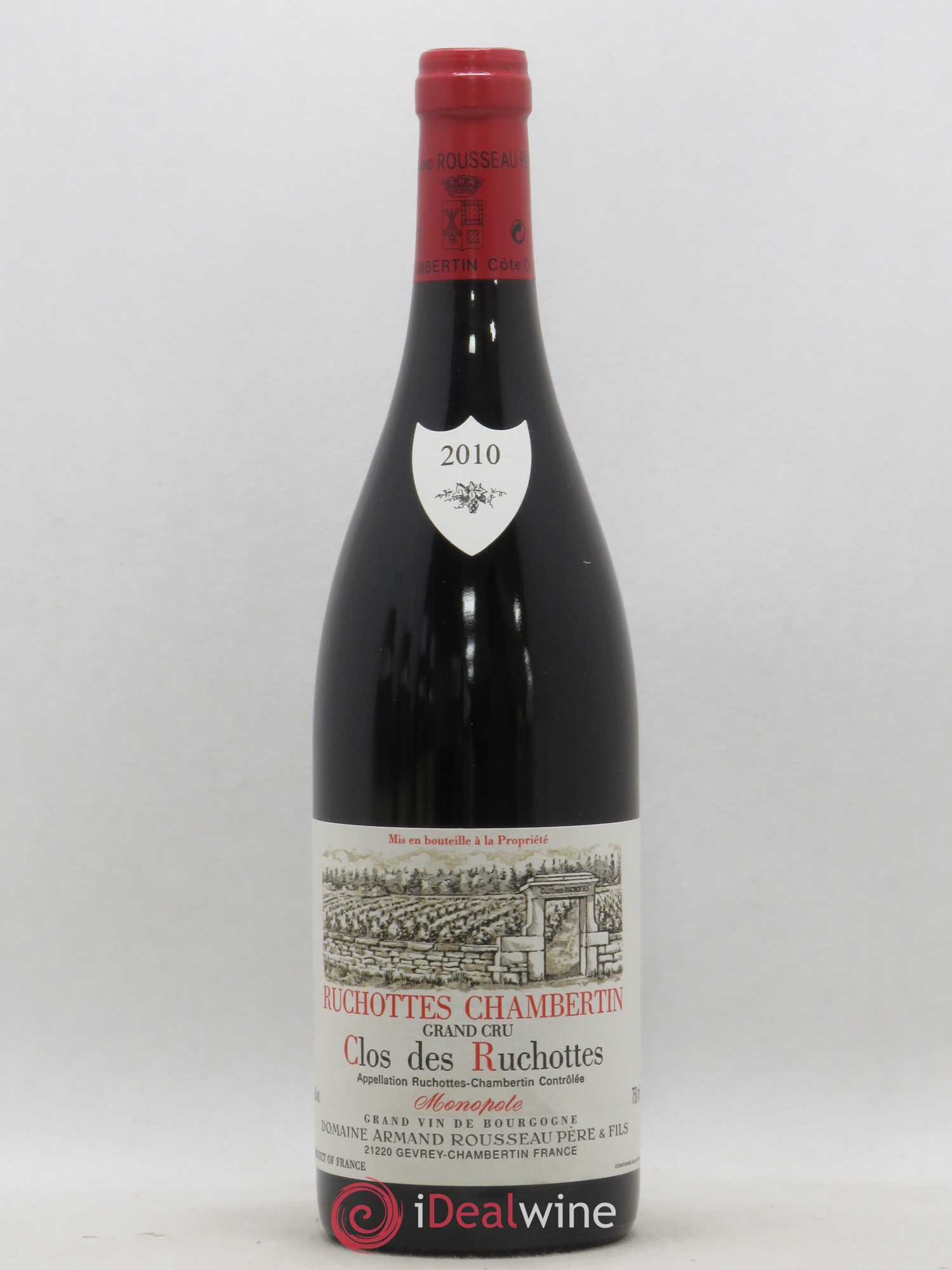 Ruchottes-Chambertin Grand Cru Clos des Ruchottes Armand Rousseau (Domaine) 2010 - Lot de 1 bouteille - 0