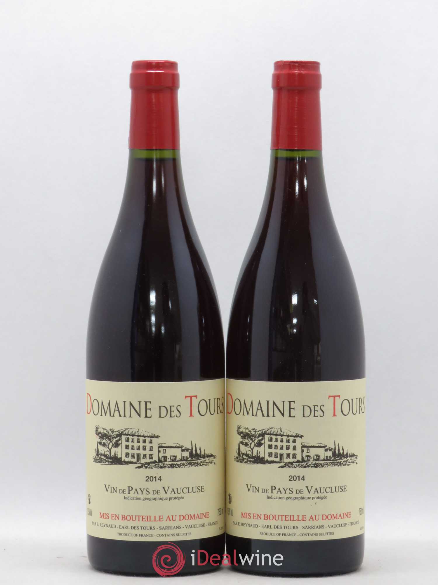 Vaucluse (Vin de Pays de Vaucluse) Domaine des Tours Emmanuel Reynaud 2014 - Lot de 2 bouteilles - 0