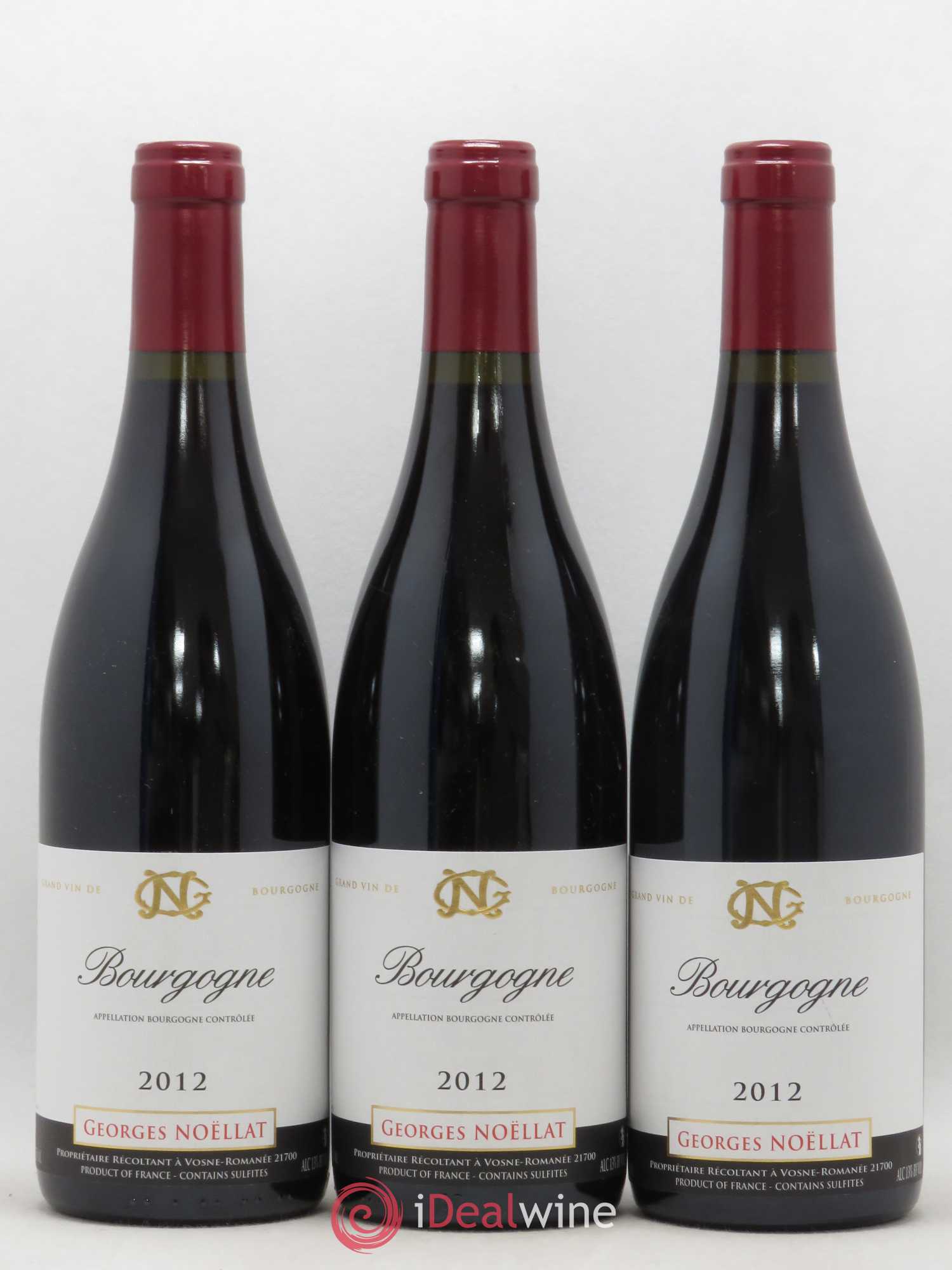 Bourgogne Georges Noëllat (Domaine) 2012 - Lot de 3 bouteilles - 0