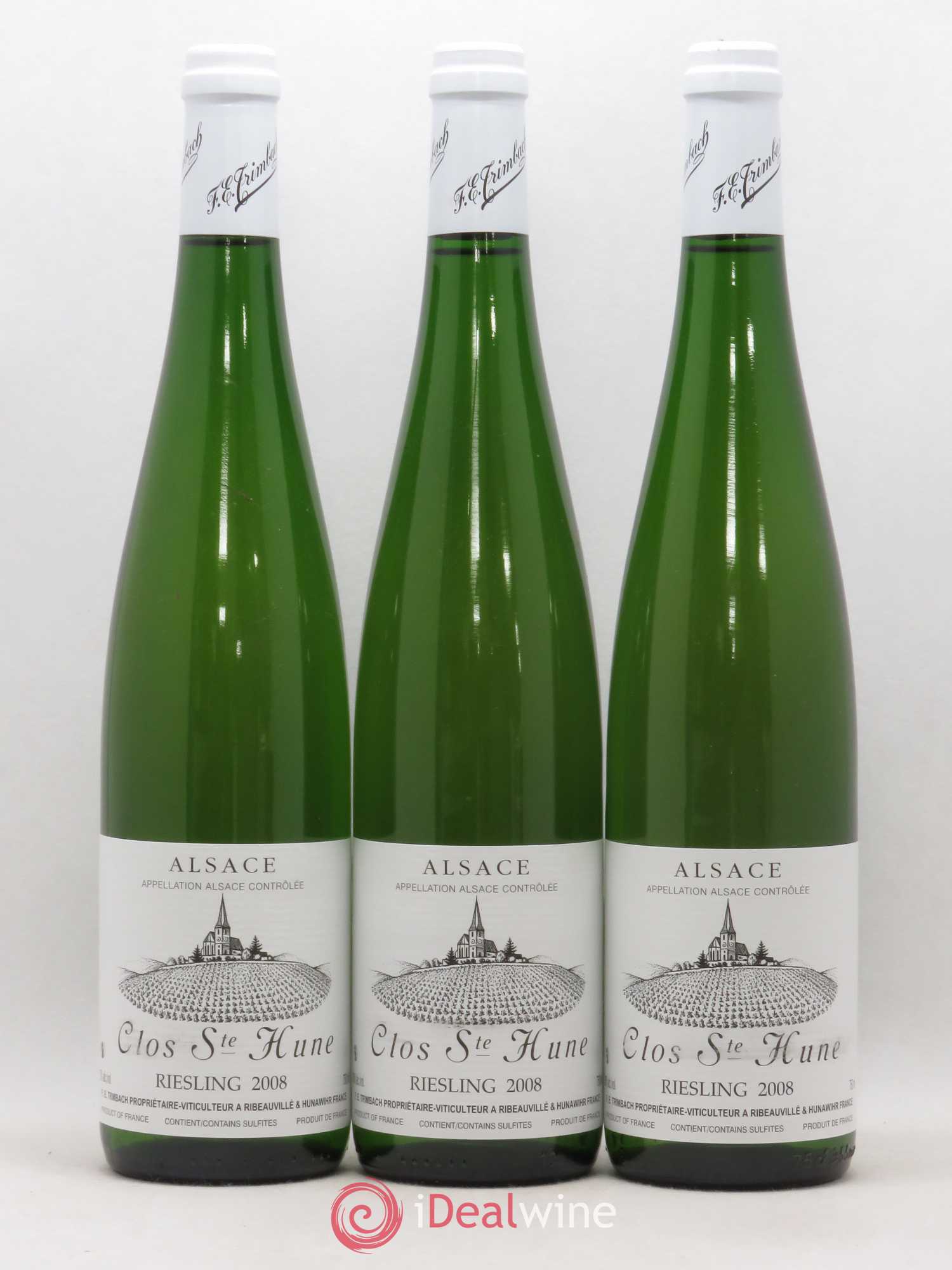 Alsace Riesling Clos Sainte-Hune Trimbach (Domaine) 2008 - Lot de 3 bouteilles - 0
