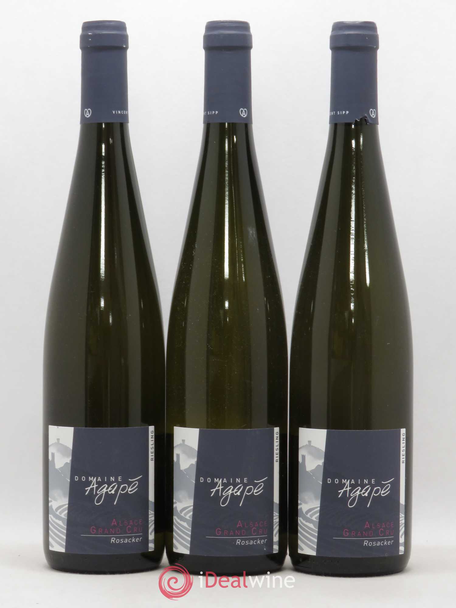 Riesling Grand Cru Rosacker Domaine Agape 2014 - Lot de 3 bouteilles - 0